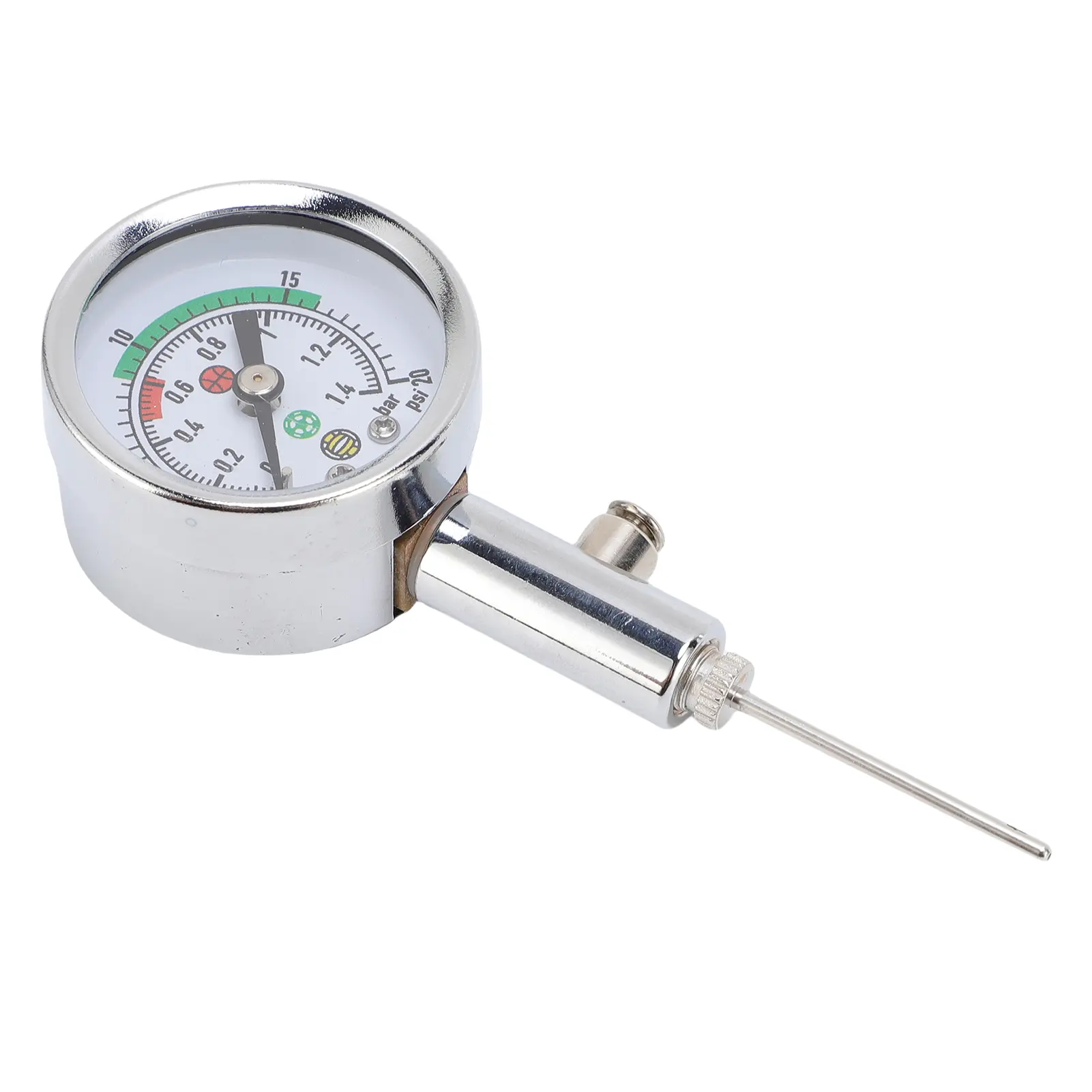 Ball Pressure Tool Mechanical Needle Accurate Ball Air Pressure Measurement for Football Soccer Volleyball