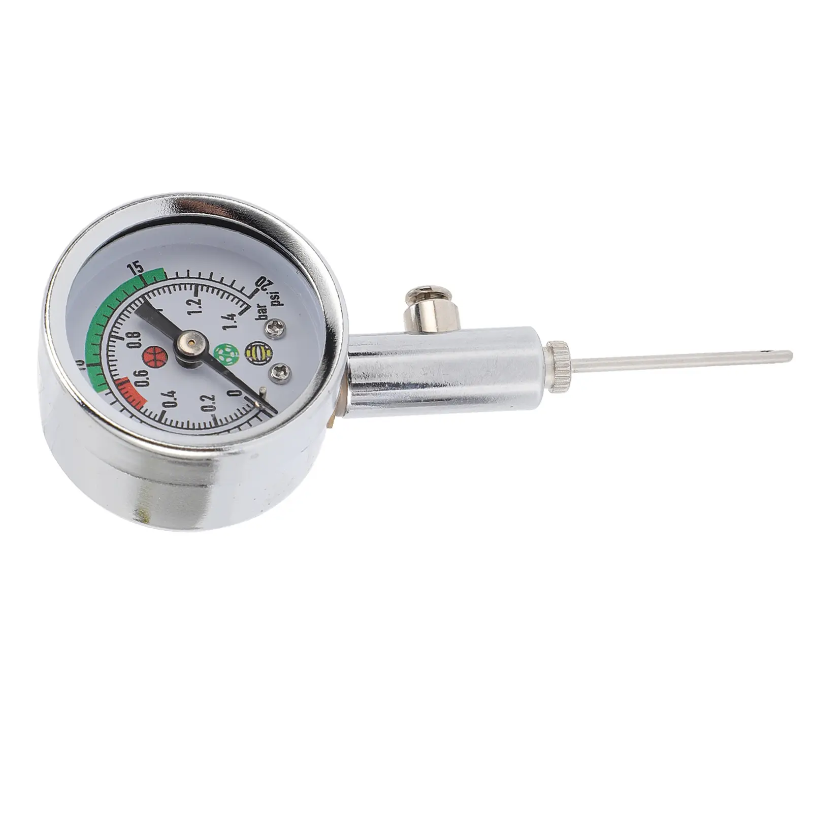 Ball Pressure Tool Mechanical Needle Accurate Ball Air Pressure Measurement for Football Soccer Volleyball