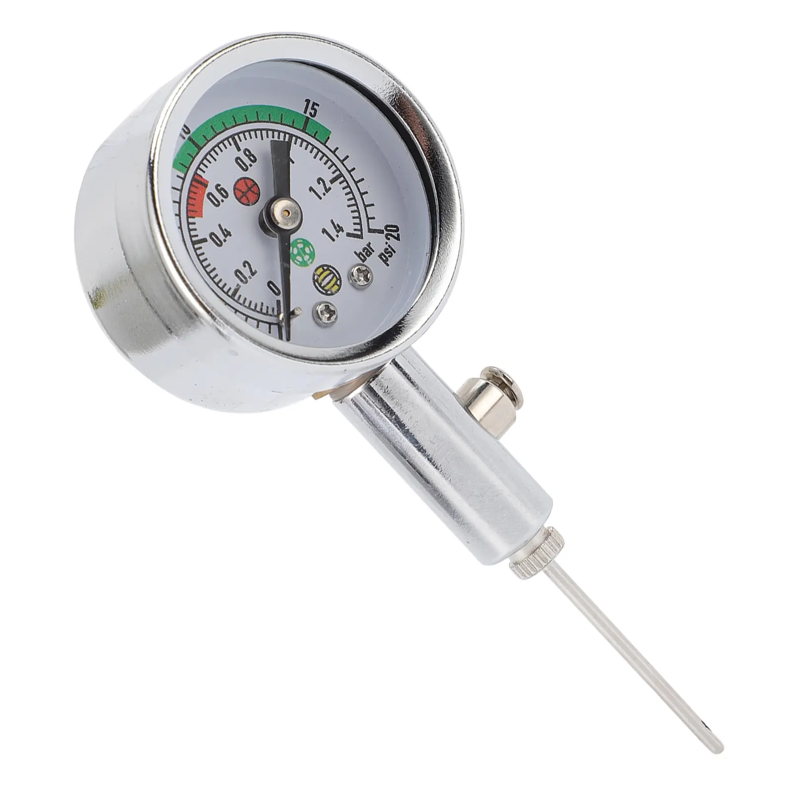Ball Pressure Tool Mechanical Needle Accurate Ball Air Pressure Measurement for Football Soccer Volleyball