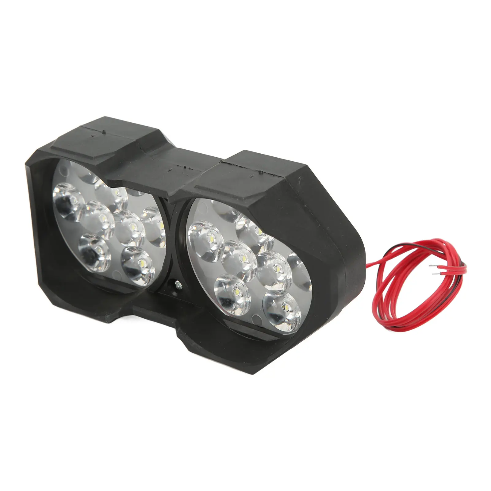 Universial Electric Bike Dual Light Electric Bicycle Modification Lamp Double Head 12V‑100V Electric Bicycle Light