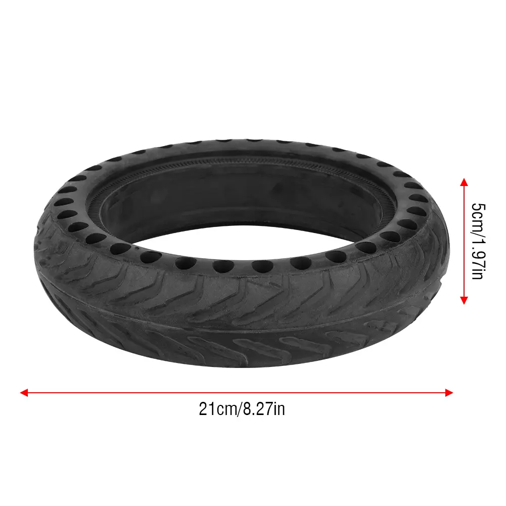 8 1/2*2 Scooter Non Pneumatic Tyre Rubber Wear Resistant Explosion Proof Shock Absorption Solid Hole Tyre for Xiaomi M365