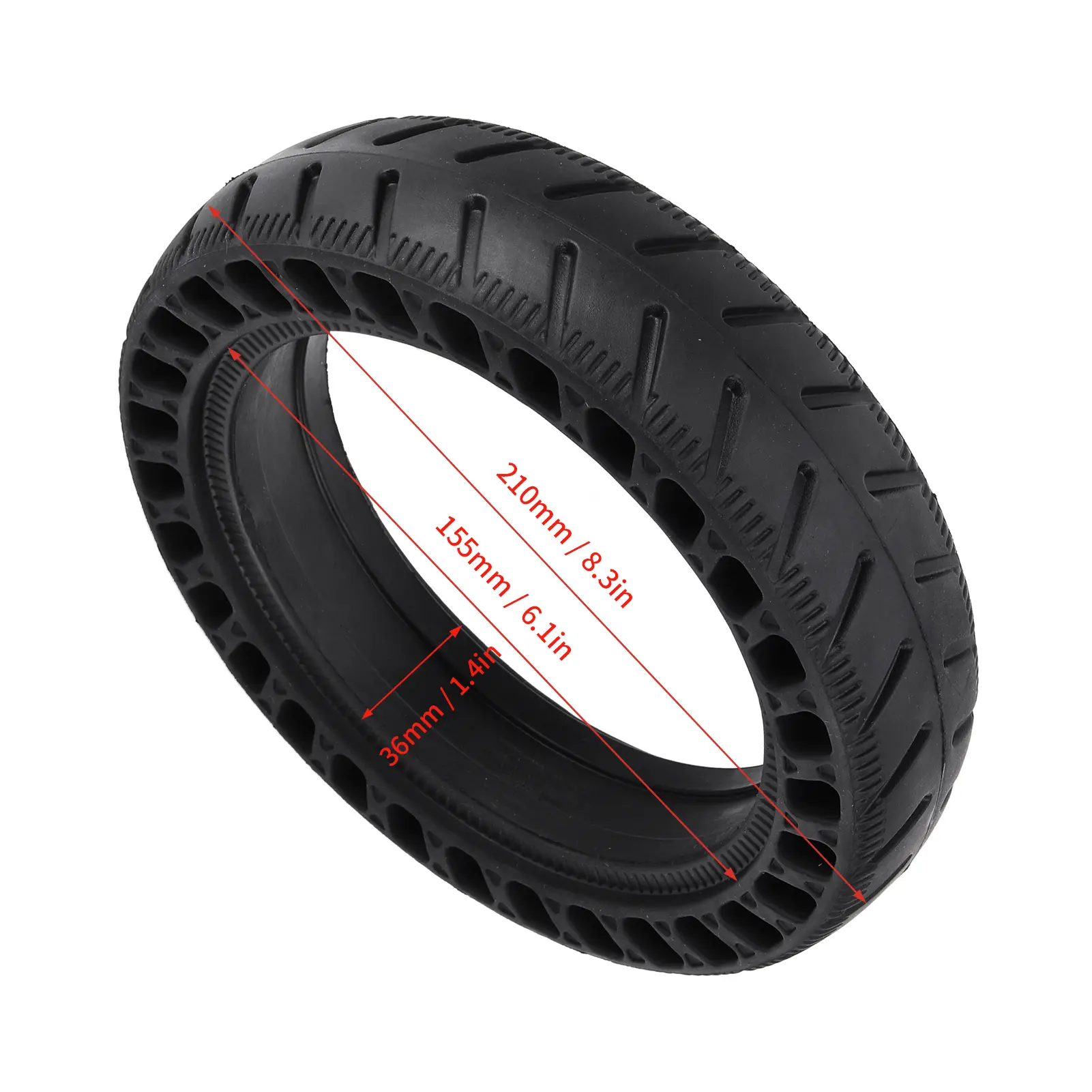 8.5x2.0X 8.5in Electric Scooter Solid Tires Rubber Explosion Proof Tire Scooter Parts for Xiaomi M365