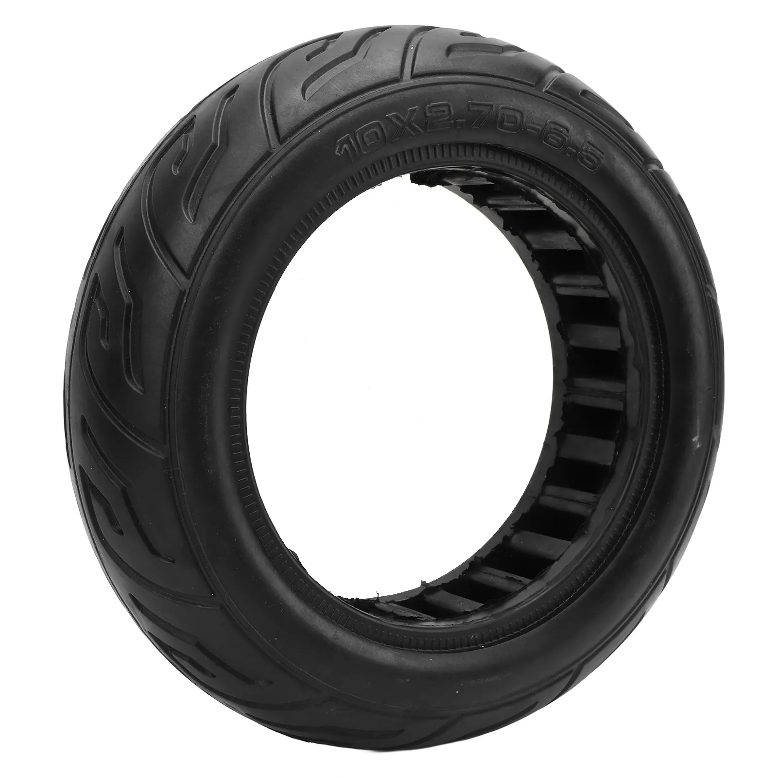 10X2.7‑6.5 Electric Scooter Tire Solid Rubber Shock Absorption Explosion Proof Impact Resistant Off Road Scooter Tyre