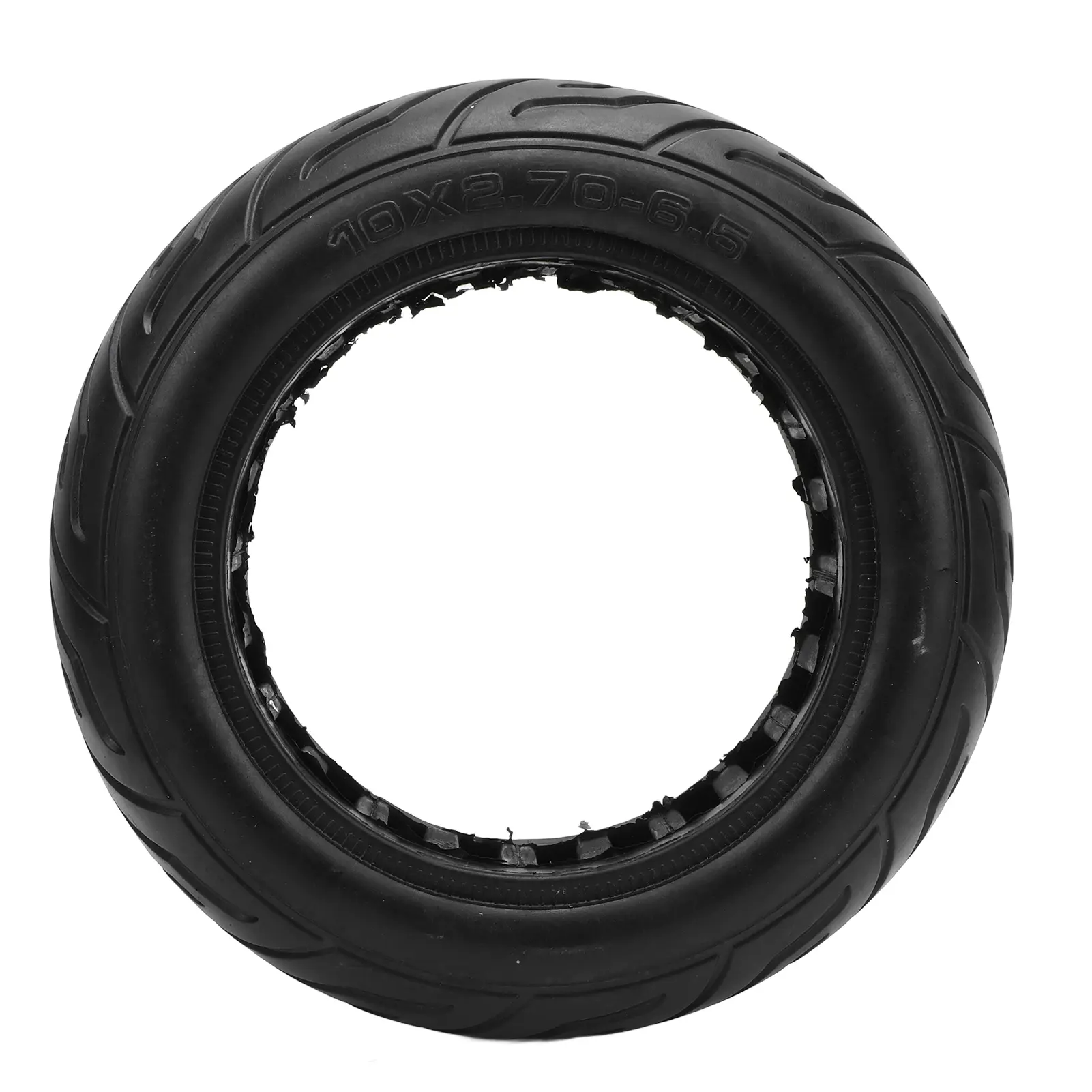 10X2.7‑6.5 Electric Scooter Tire Solid Rubber Shock Absorption Explosion Proof Impact Resistant Off Road Scooter Tyre
