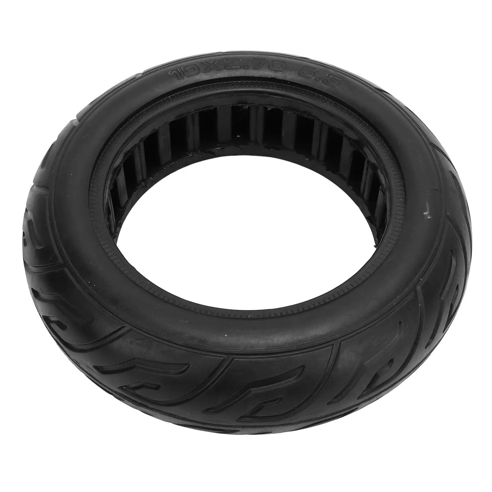 10X2.7‑6.5 Electric Scooter Tire Solid Rubber Shock Absorption Explosion Proof Impact Resistant Off Road Scooter Tyre