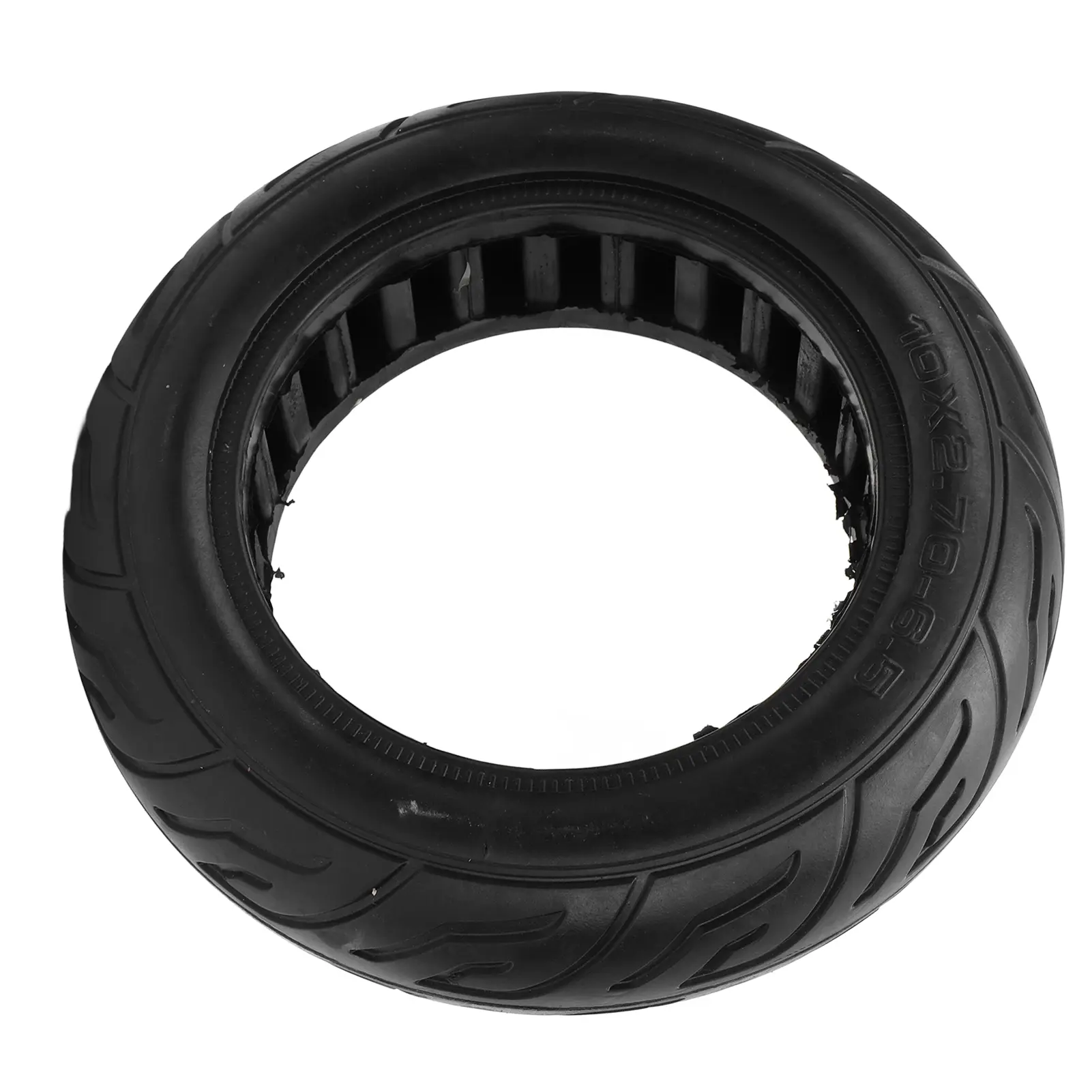10X2.7‑6.5 Electric Scooter Tire Solid Rubber Shock Absorption Explosion Proof Impact Resistant Off Road Scooter Tyre