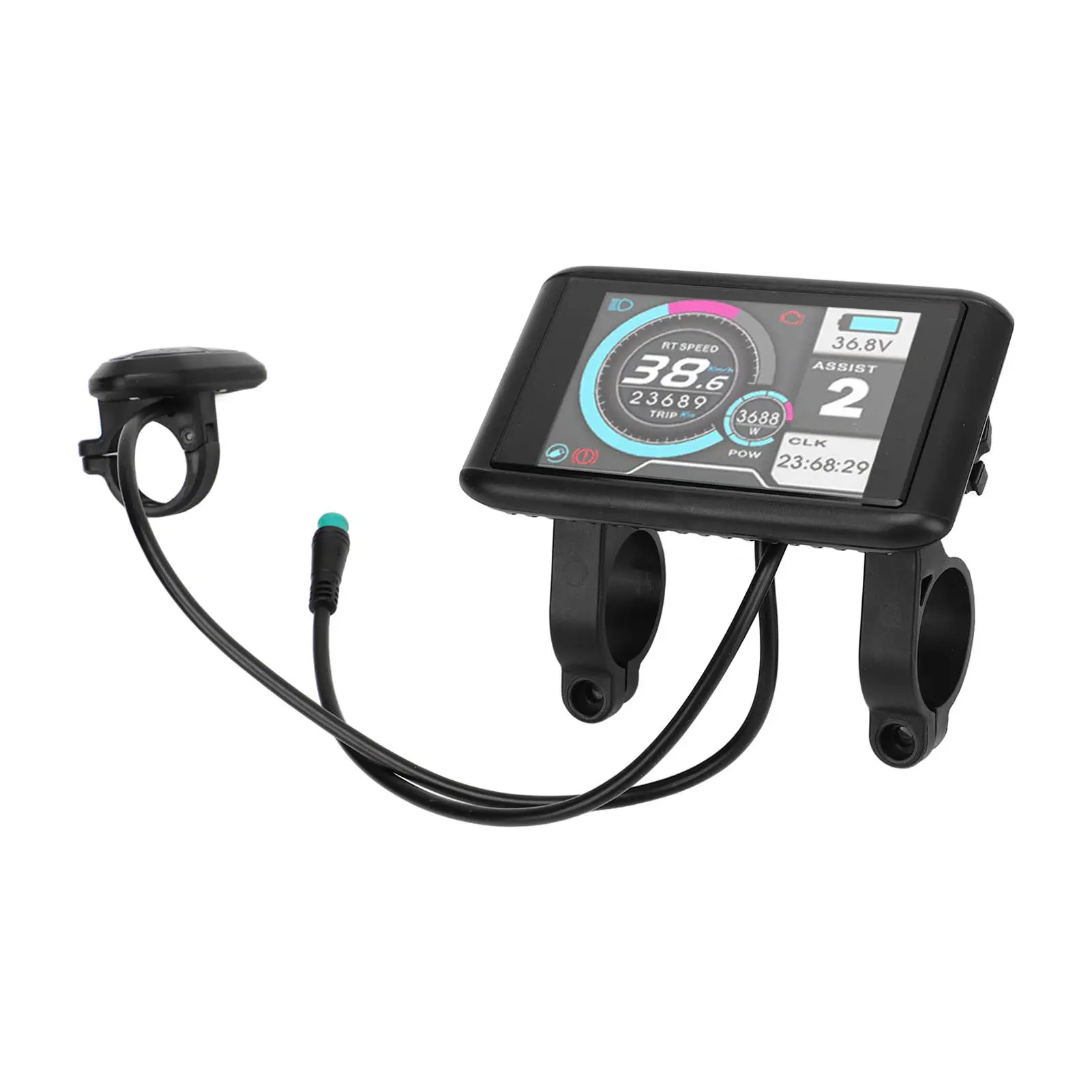 Electric Bike LCD Panel Electric Bike LCD Display HD Color Display Waterproof Speed Mileage Display for Electric Scooter