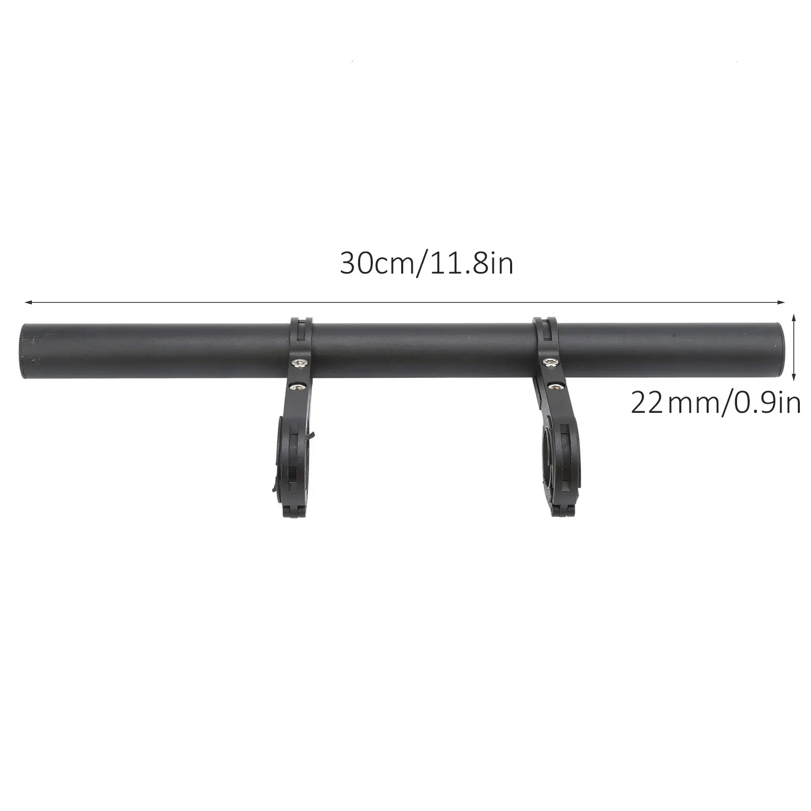 30cm Bicycle Handlebar Extension Bracket Easy Installation Aluminum Alloy Bike Headlight Mount Bar