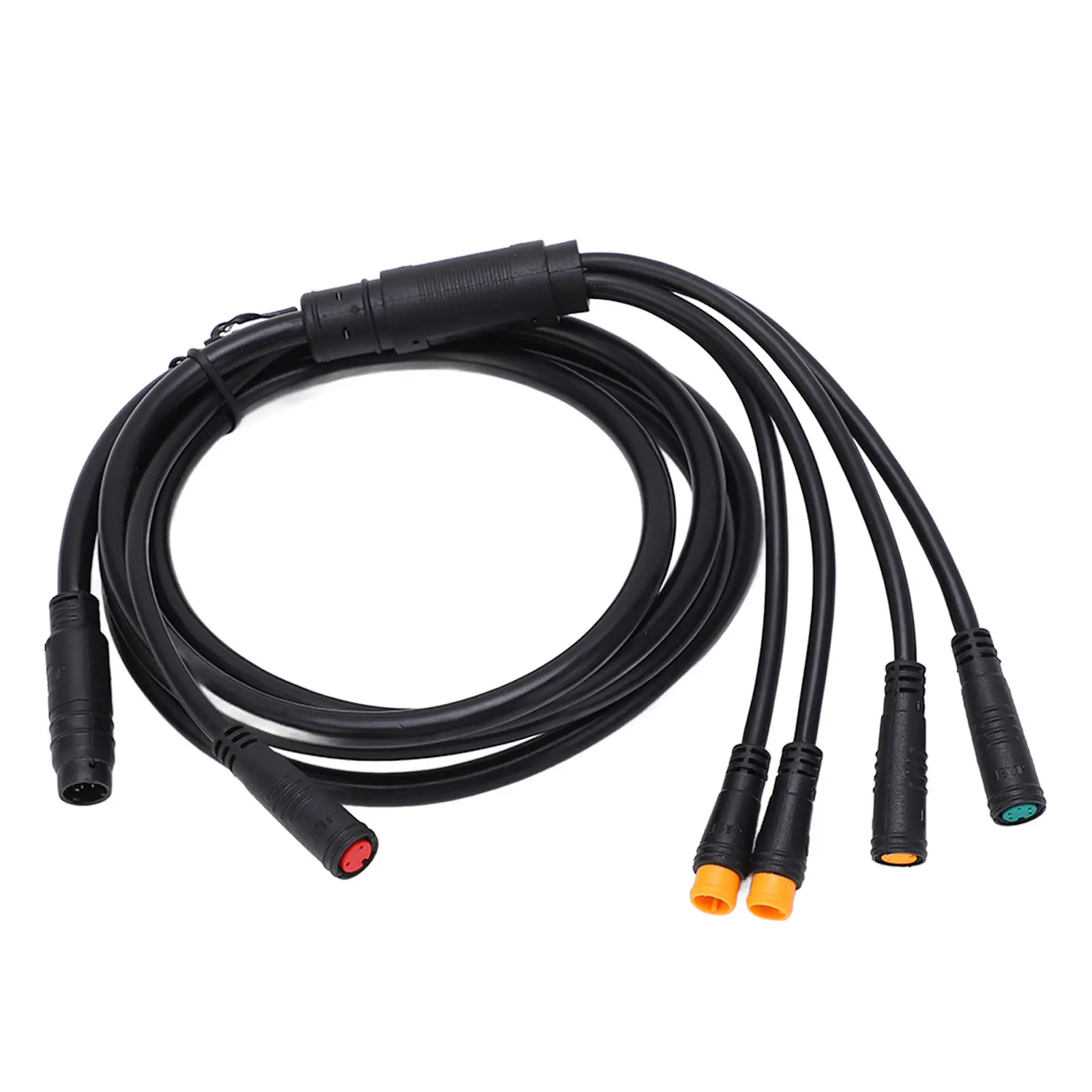1 to 5 Electric Bike Cable Plastic Rubber Lithium Battery Cable Connectors for Connecting Controller Lamp Brake Display Throttle