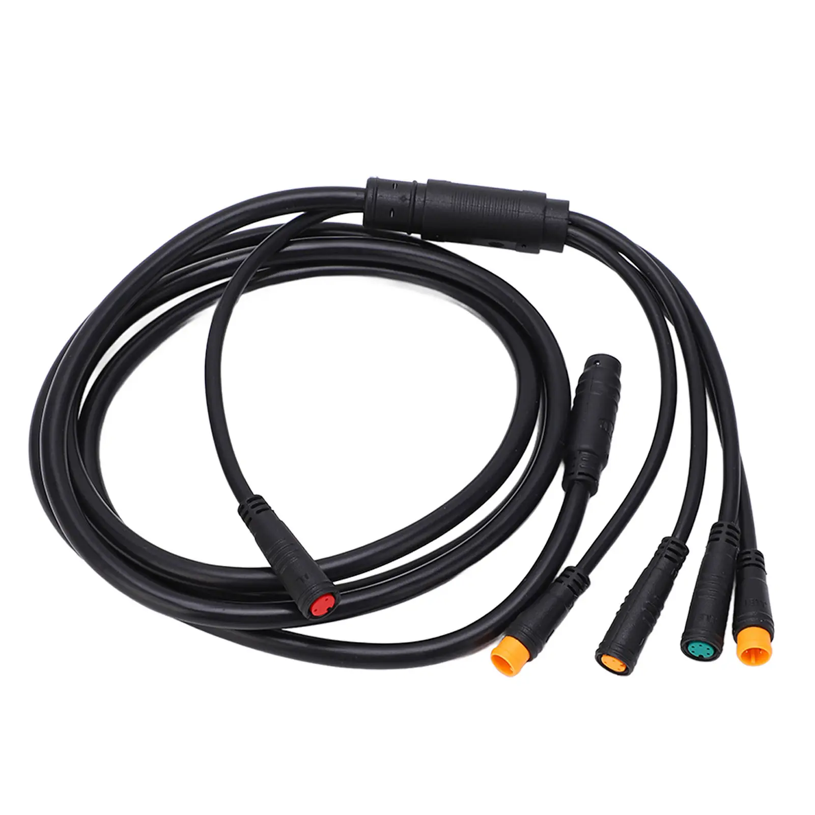 1 to 5 Electric Bike Cable Plastic Rubber Lithium Battery Cable Connectors for Connecting Controller Lamp Brake Display Throttle