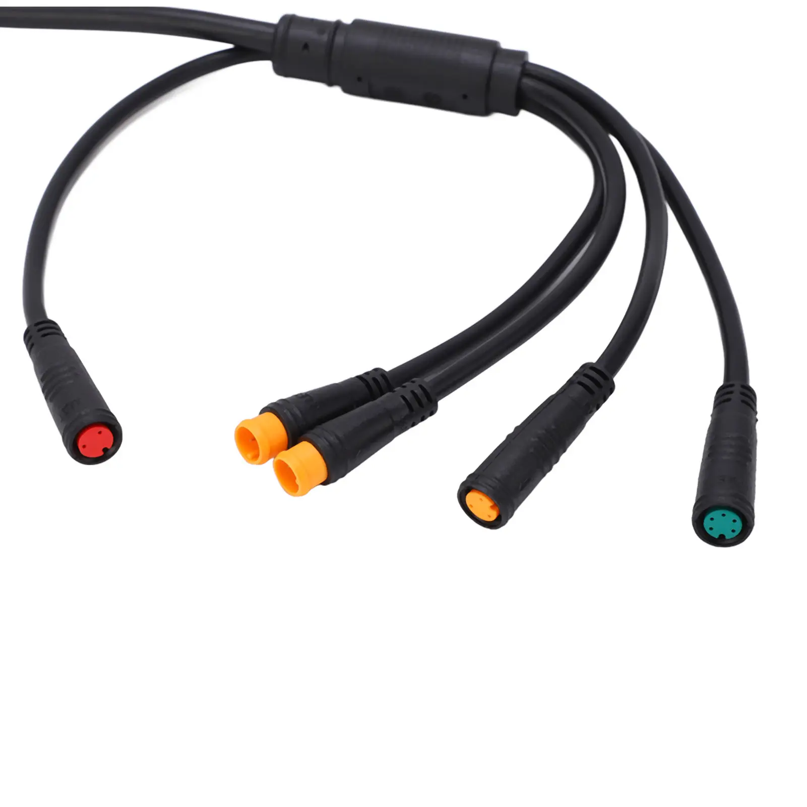 1 to 5 Electric Bike Cable Plastic Rubber Lithium Battery Cable Connectors for Connecting Controller Lamp Brake Display Throttle