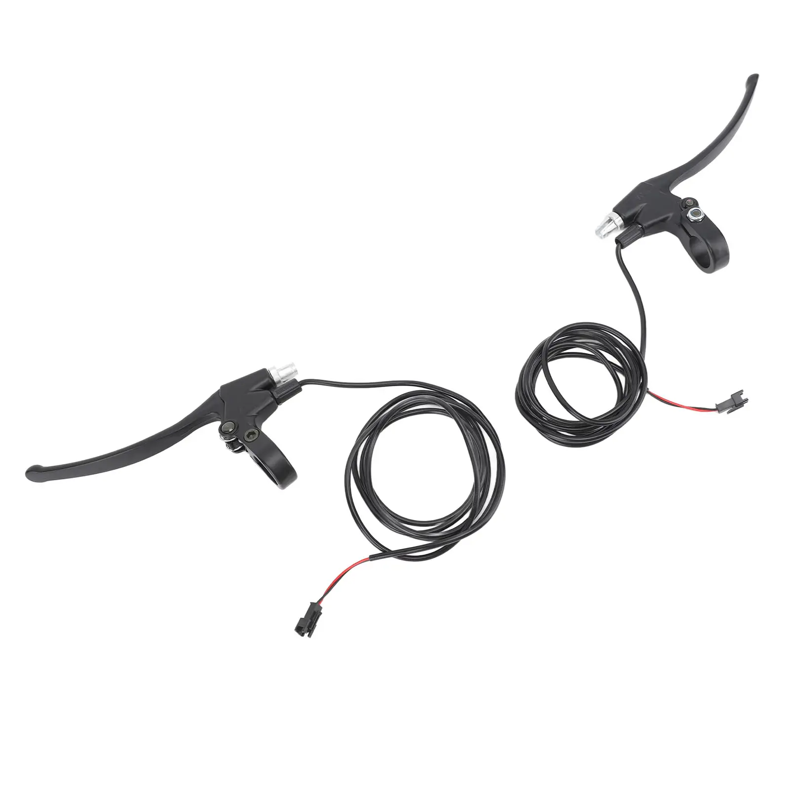 1 Pair Brake Lever Replacement Left Right Brake Handle with Brake Line for KUGOO M4 10in Electric Scooter