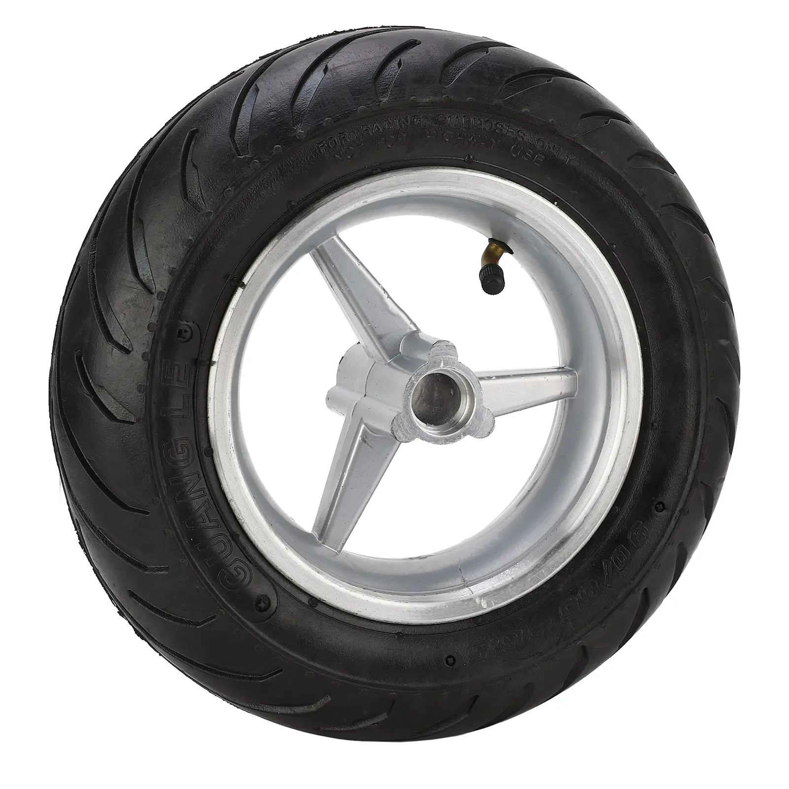 Electric Scooter Rubber Front Wheel with Hub Rubber Anti Slip Electric Scooter Wheel Tire 90-65-6.5 Tires