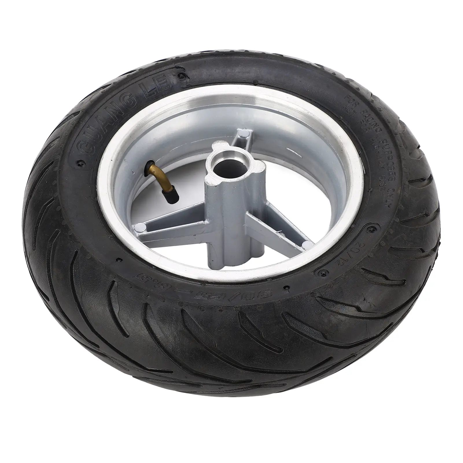 Electric Scooter Rubber Front Wheel with Hub Rubber Anti Slip Electric Scooter Wheel Tire 90-65-6.5 Tires