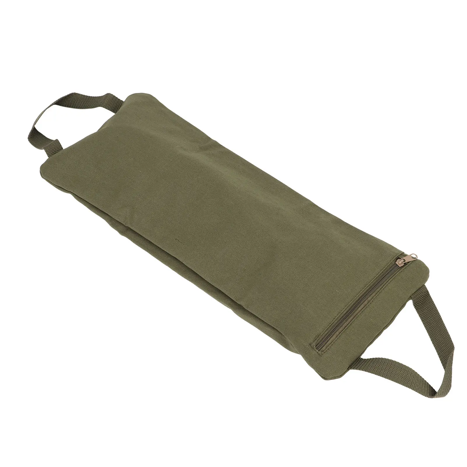 Military Green Yoga Sand Bag with Handle Portable Fillable Yoga Canvas Sandbags for Yoga Weights and Training Yoga Sand Bag