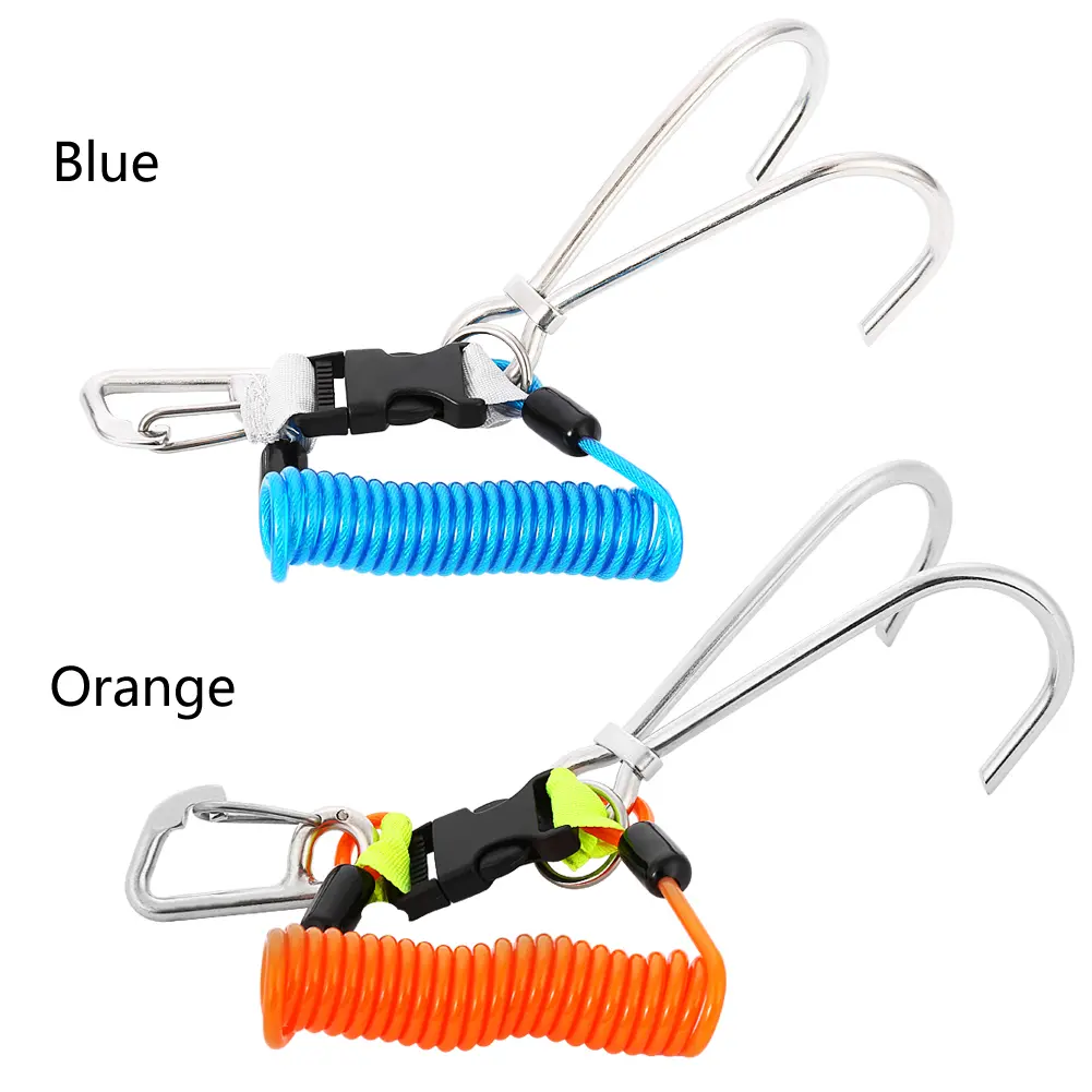 Diving Hook KEEP DIVING Stainless Steel Reef Hook Diving Safety Accessories Reef Hook Stainless Steel Reef Hook Reef Double Hook