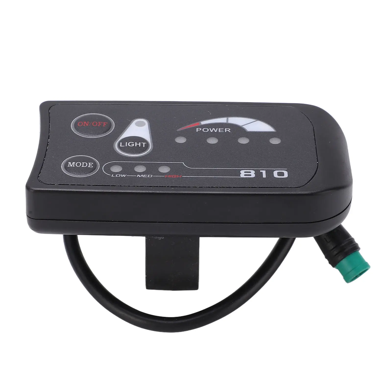 Electric Bicycle LED Display Control Panel 36V 48V LED Display Meter Waterproof Interface for Electric Bike 22.2mm Dia Handlebar