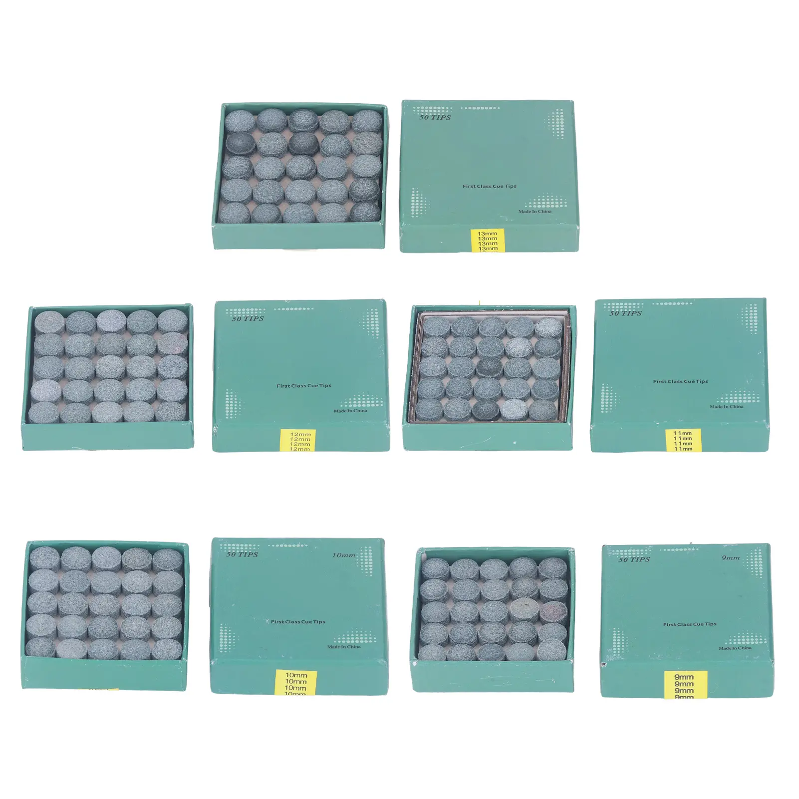 50PCS Billiard Pool Cue Tips PU Stick Tips Replacement for Pool Cues and Snooker Accessories Snooker Cue Tips Tips for Pool Cues