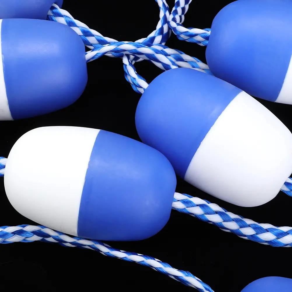 16.4ft Swimming Pool Safety Divider Rope Nylon ABS Floating Rope Lane Line Pool Equipment (11 Balls)