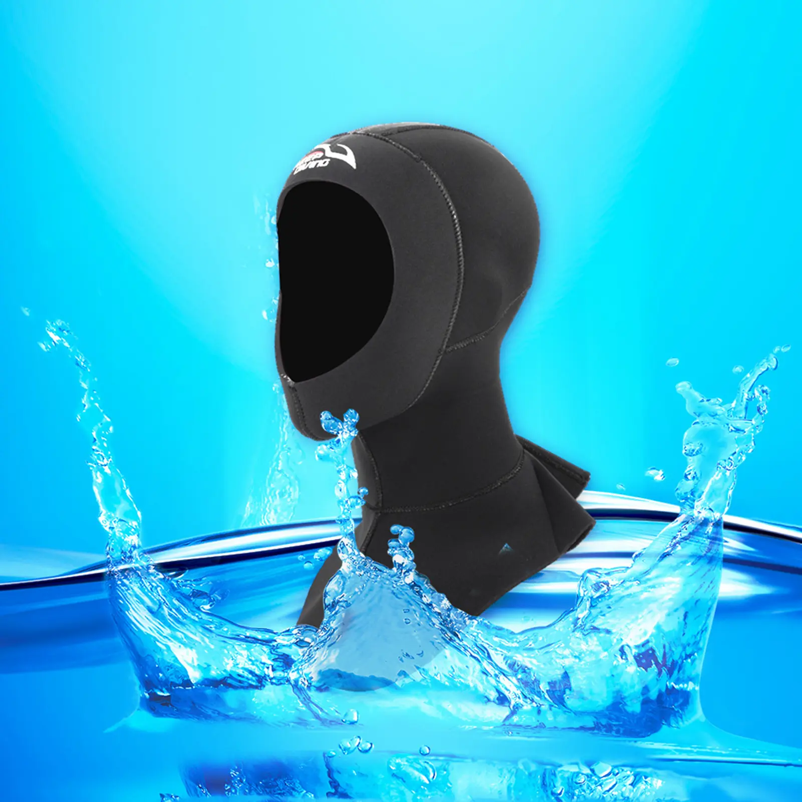 3Sizes Keepdiving 3MM Neoprene Warm Scuba Diving Snorkeling Cap Hood Watersports Accessory Diving Cap Diving Hood Snorkeling Cap