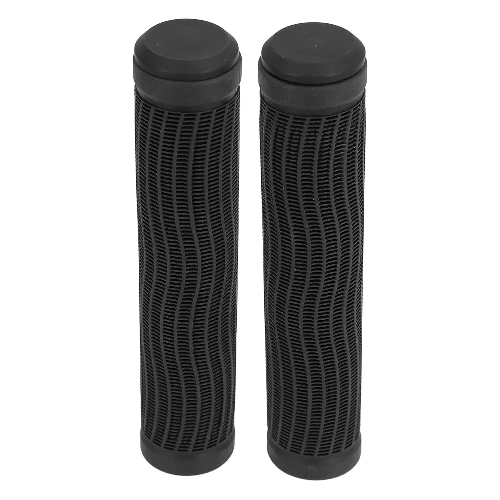 2pcs Bike Handle Grips Anti Slip Wearproof Rubber Bicycle Handlebar Grips Replacement for Mountain Bike Bicycle
