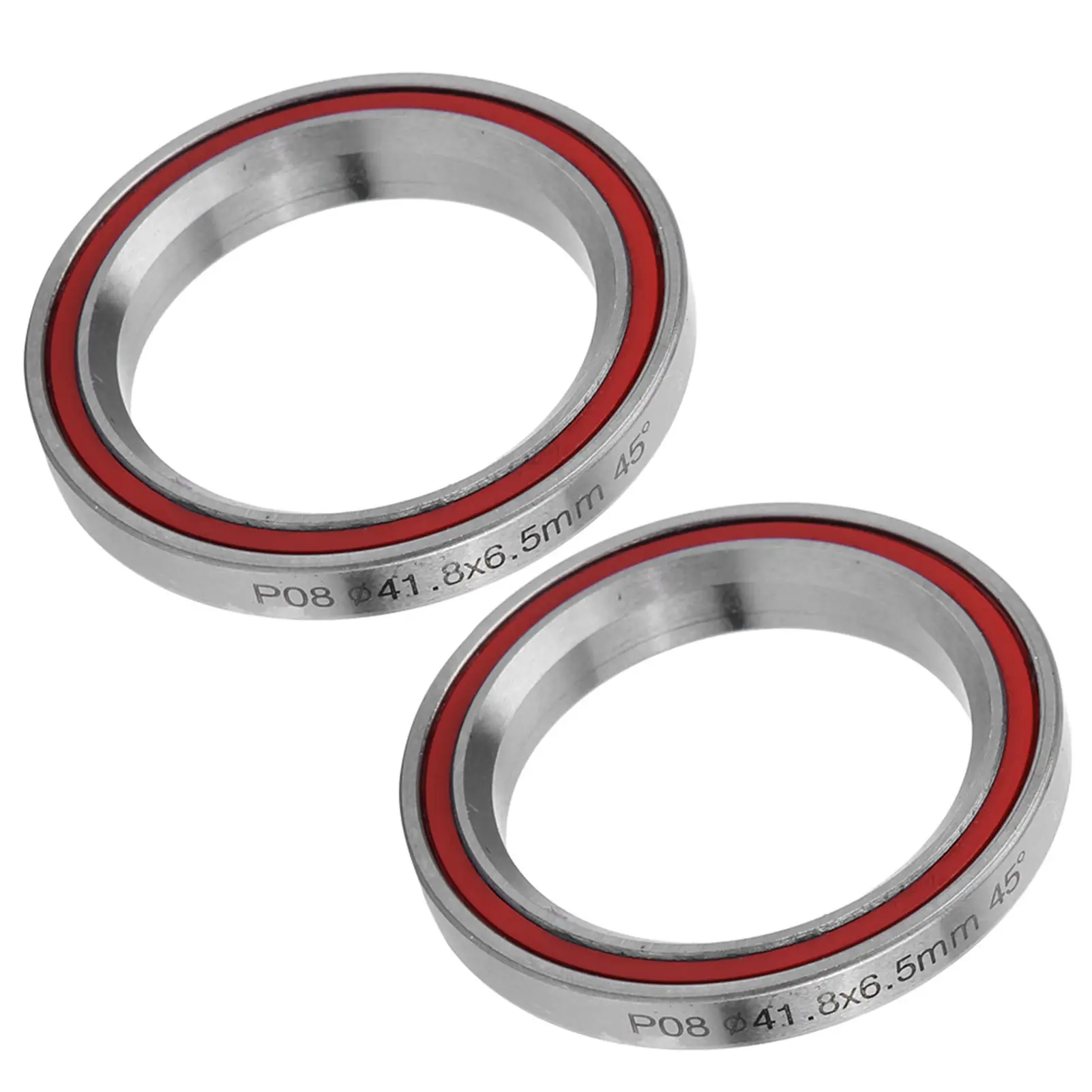 2Pcs 41.8MM Bearing Headset Steel Heavy Duty Mountain Bicycle Bike Double Sealed Bearing Headset Accessory