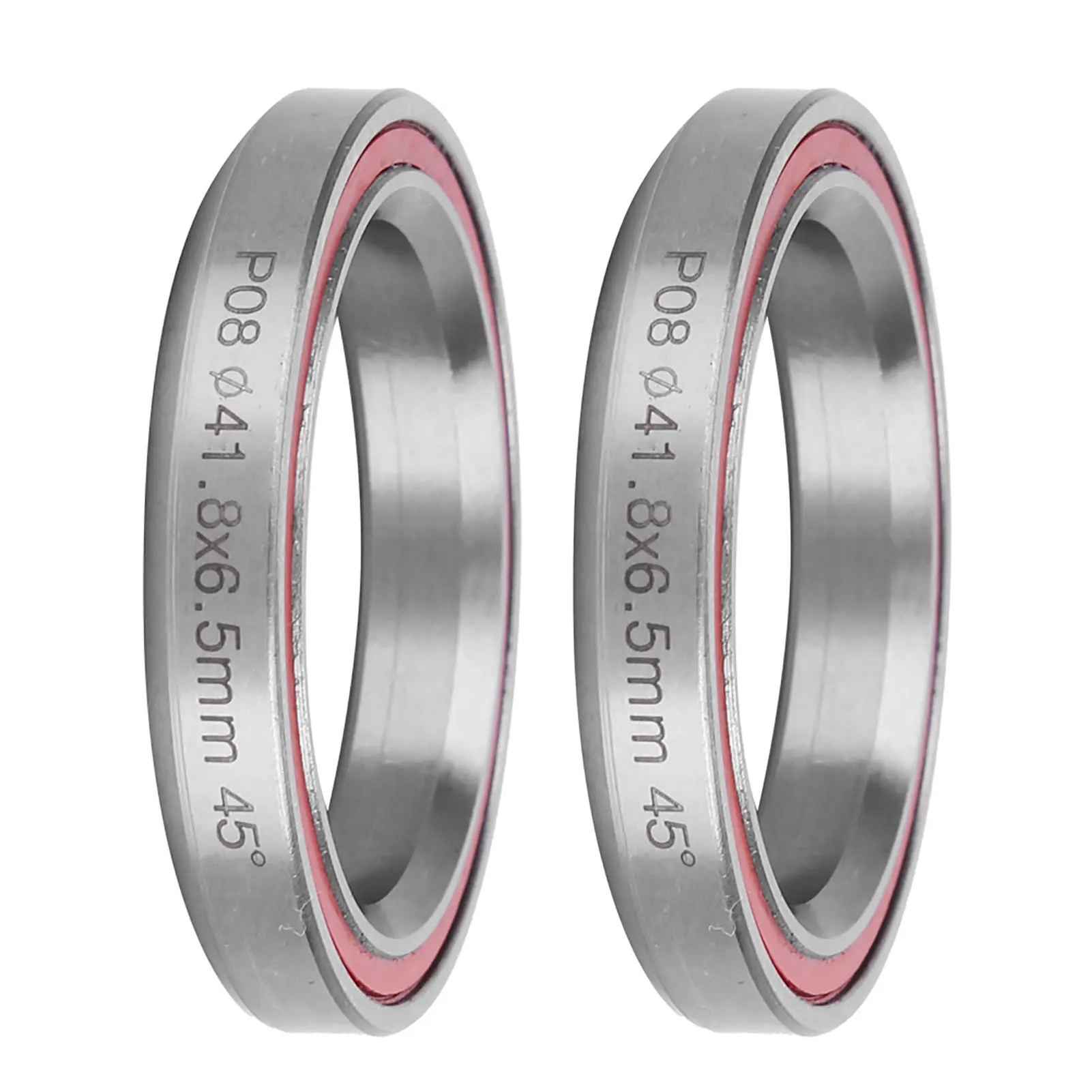2Pcs 41.8MM Bearing Headset Steel Heavy Duty Mountain Bicycle Bike Double Sealed Bearing Headset Accessory
