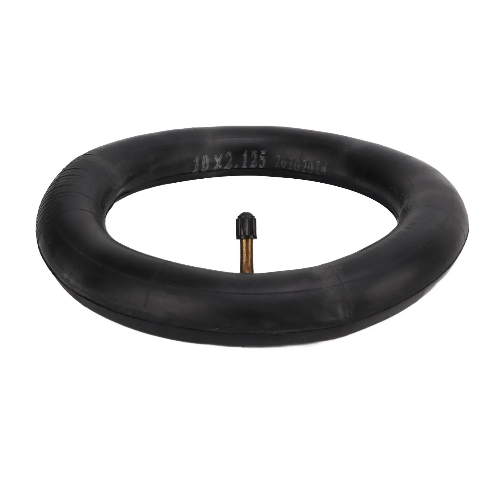 2Pcs 10x2.125 Inner Tube with Tyre Tool Butyl Rubber Inflatable Inner Tube with Coppery Angled Valve Stem (Accessory Random)