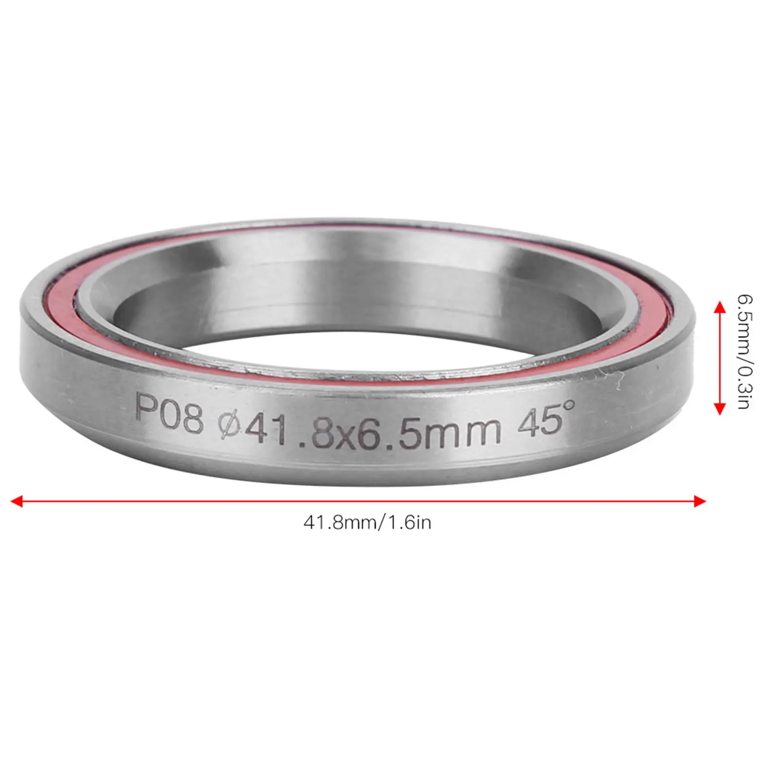 2Pcs 41.8MM Bearing Headset Steel Heavy Duty Mountain Bicycle Bike Double Sealed Bearing Headset Accessory