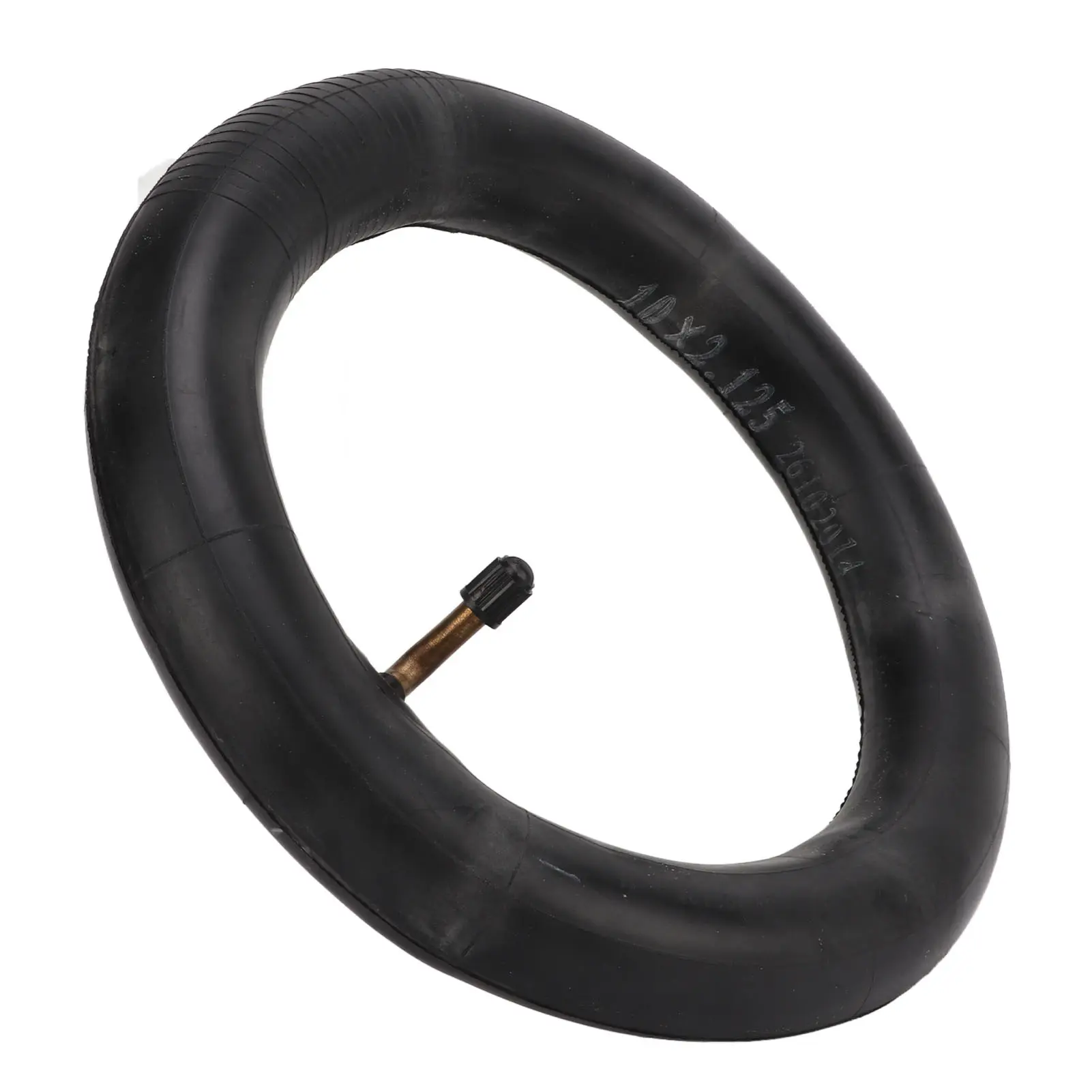 2Pcs 10x2.125 Inner Tube with Tyre Tool Butyl Rubber Inflatable Inner Tube with Coppery Angled Valve Stem (Accessory Random)