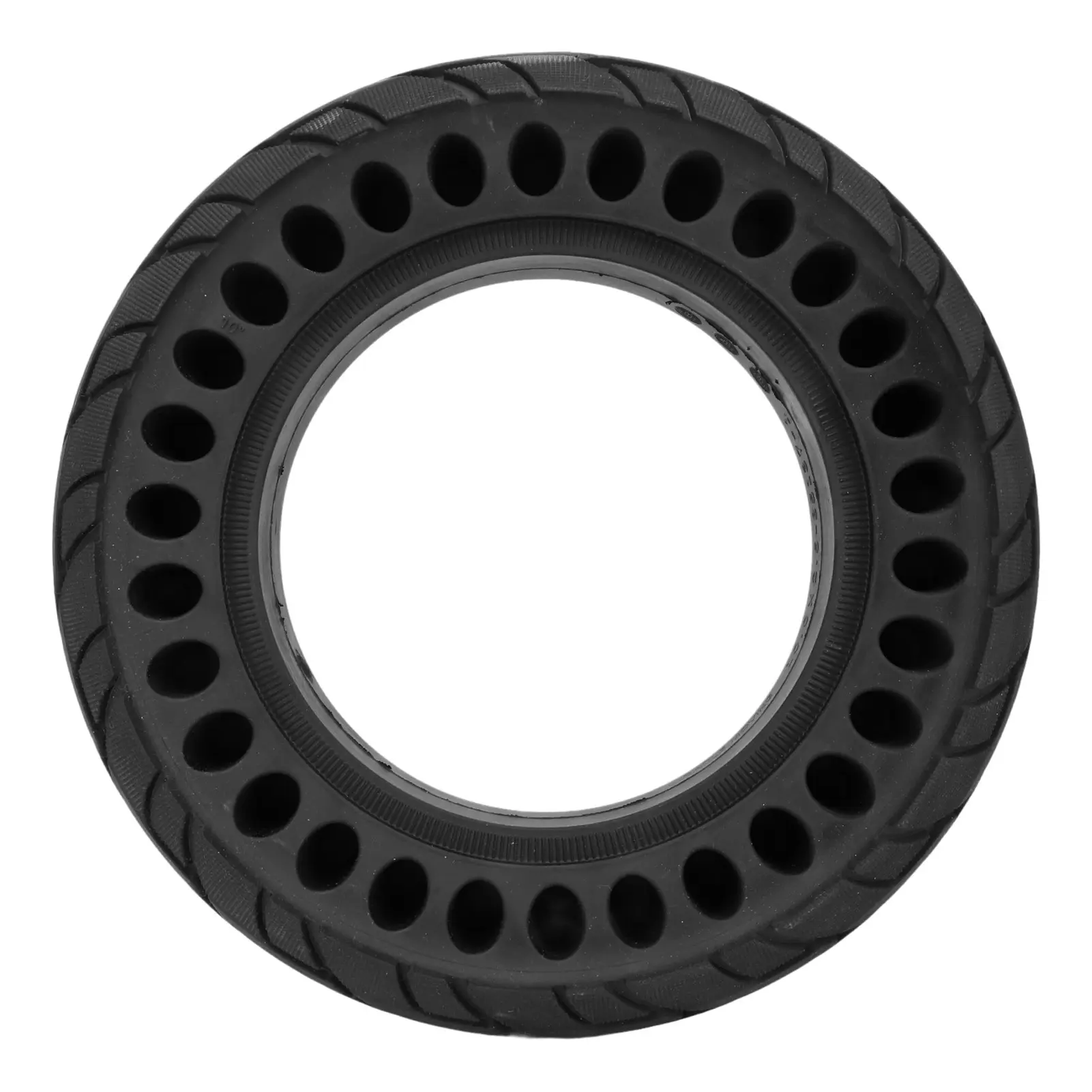 10x2.5 Scooter Tire Hollow Design Rubber Wear Resistance Solid Wheel Tire Replacement for Electric Scooter
