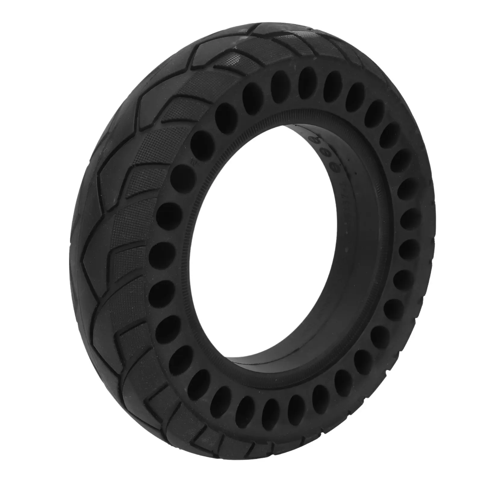 10x2.5 Scooter Tire Hollow Design Rubber Wear Resistance Solid Wheel Tire Replacement for Electric Scooter