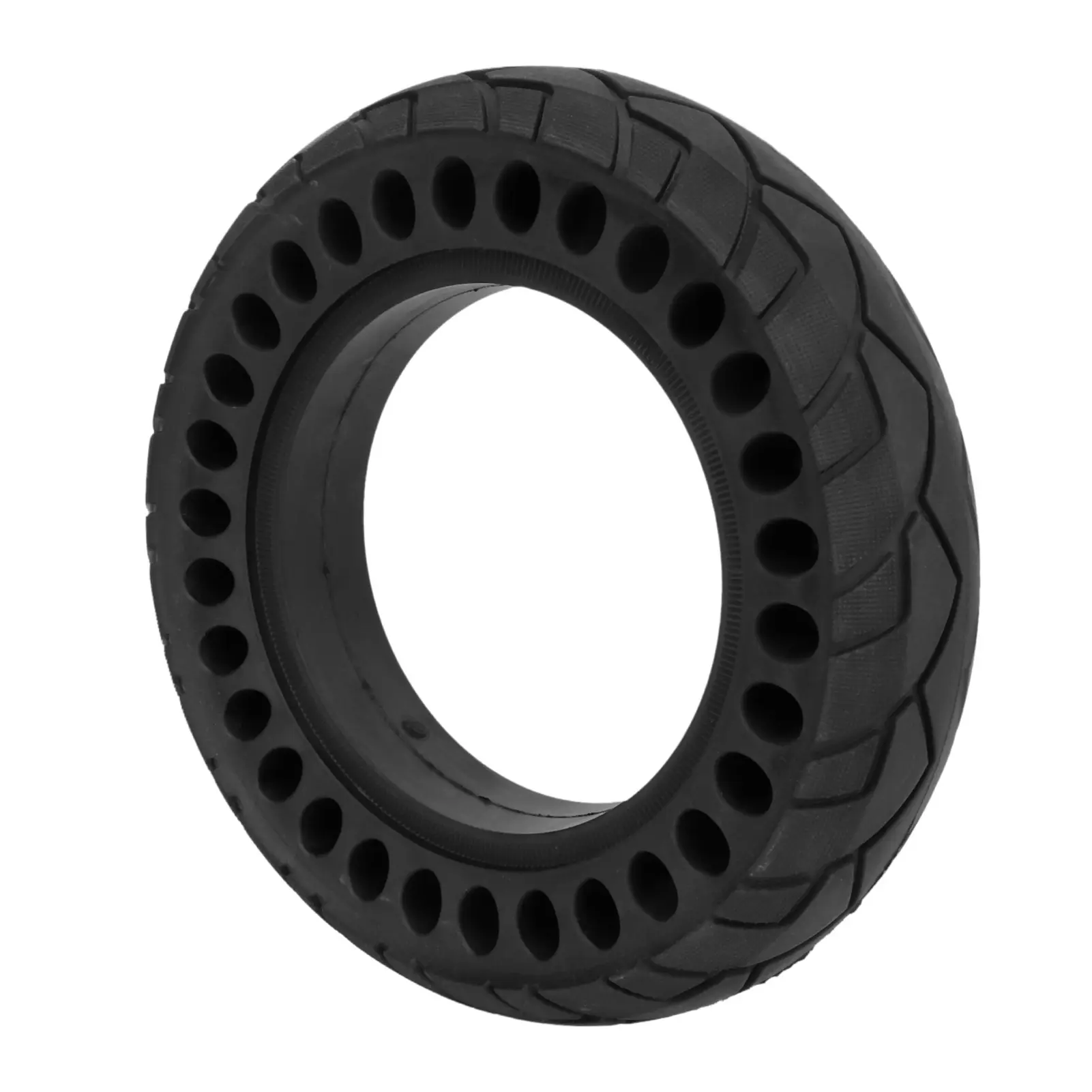 10x2.5 Scooter Tire Hollow Design Rubber Wear Resistance Solid Wheel Tire Replacement for Electric Scooter