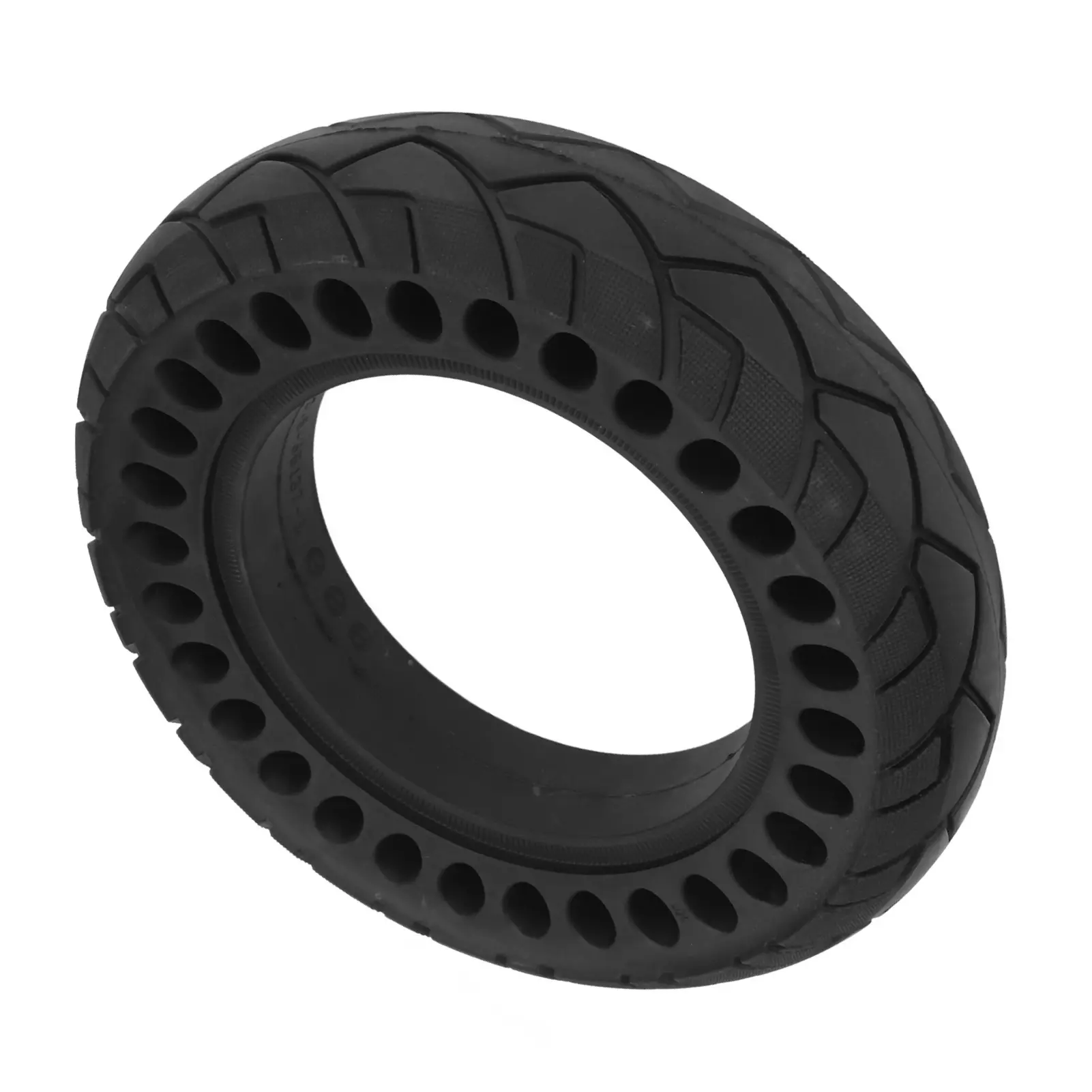 10x2.5 Scooter Tire Hollow Design Rubber Wear Resistance Solid Wheel Tire Replacement for Electric Scooter