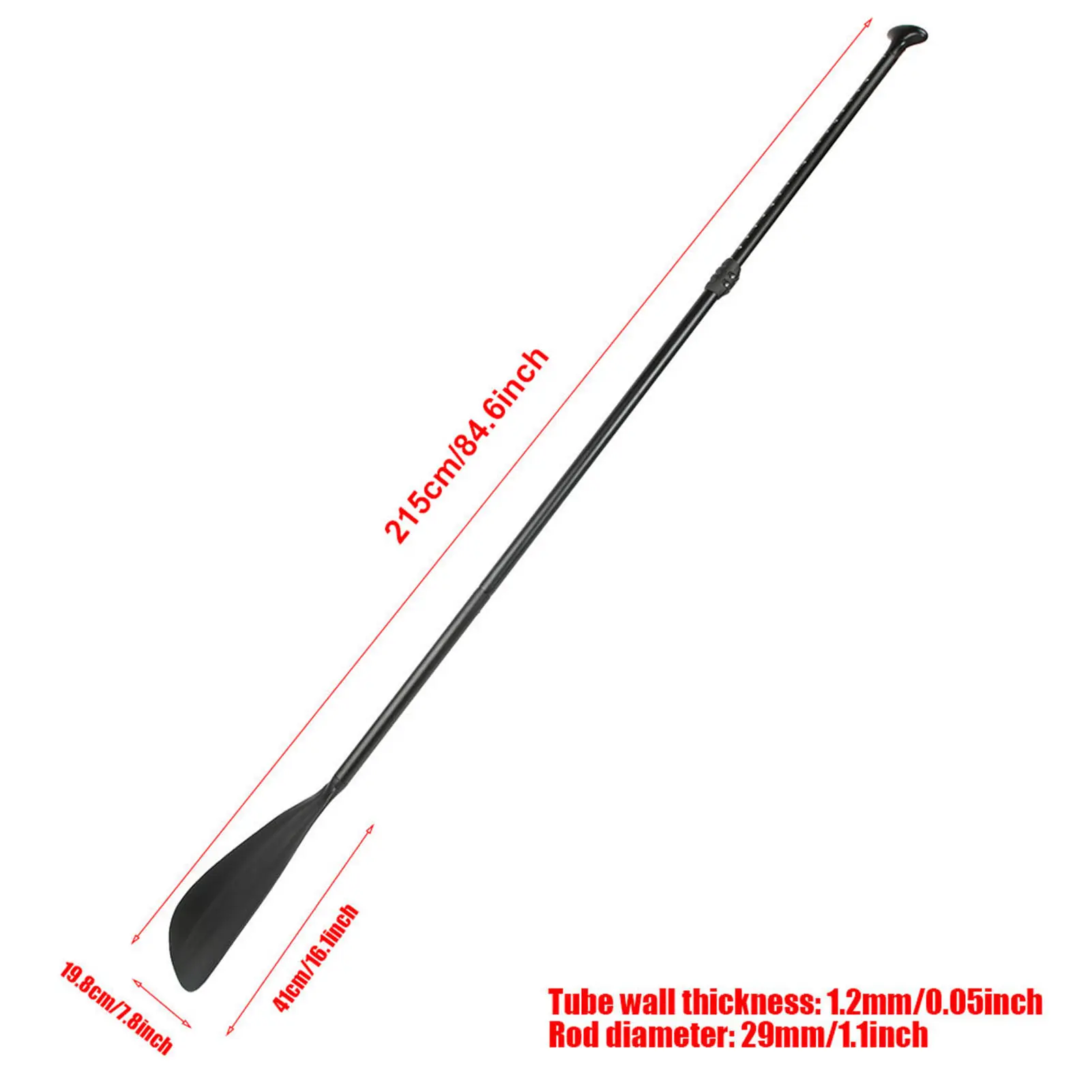 Detachable SUP Black Extendable Paddle Oar Stand Up Paddle Board for Surfing Boat Kayak Paddle Portable Paddle Surfboard Paddle