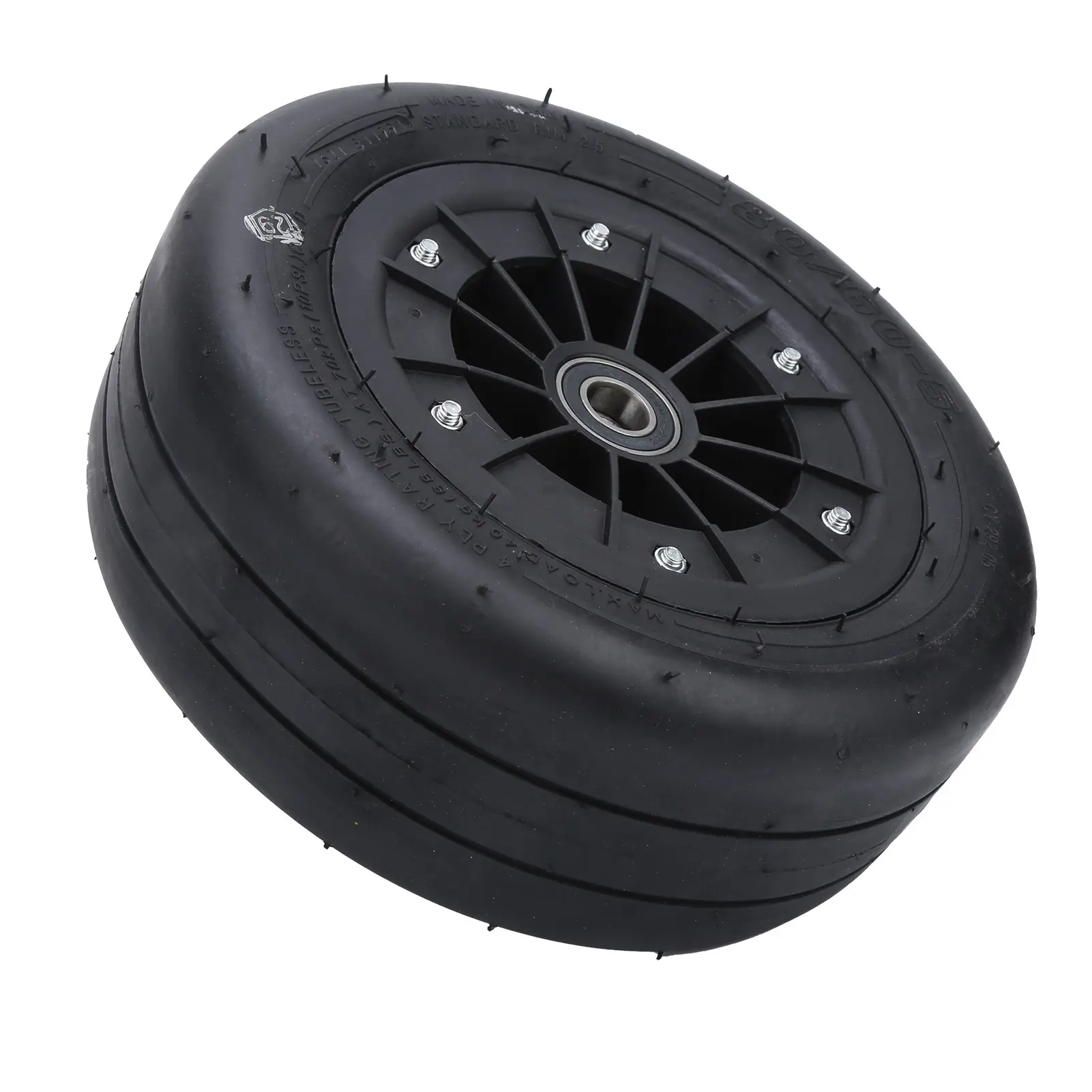 80/60‑5 Kart Tubeless Tire Rubber Vacuum Pneumatic Tires Replacement for Ninebot Karting Front Wheel
