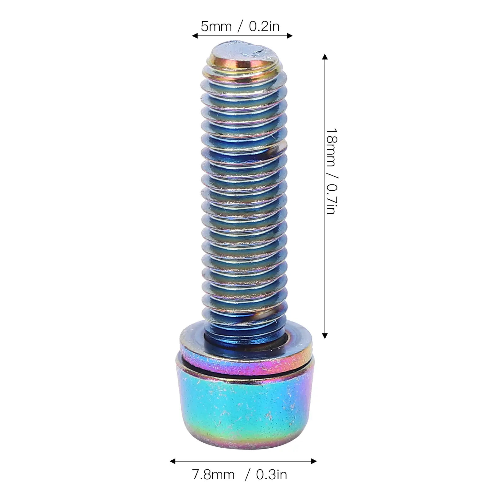 Tapered Head Bolts KRSCT Bike Stem Screws with Washers Stainless Steel Bolts Screws for Mountain Bike Steering Handlebar
