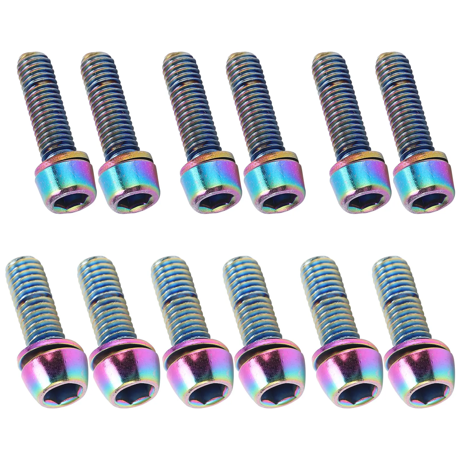 Tapered Head Bolts KRSCT Bike Stem Screws with Washers Stainless Steel Bolts Screws for Mountain Bike Steering Handlebar