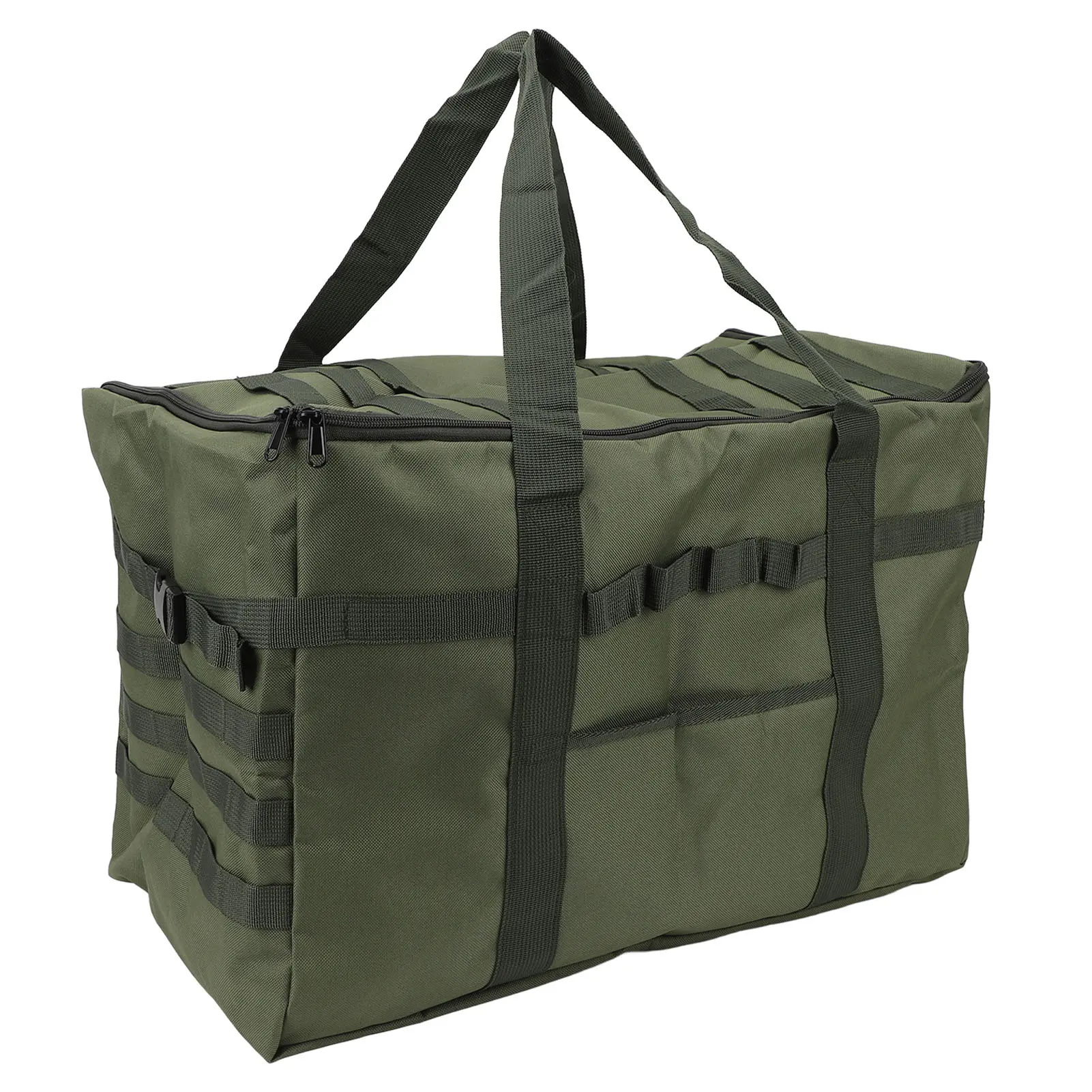 53L Camping Storage Carrying Bag Large Capacity Thickened Oxford Fabric Waterproof PVC Inner Camping Cooking Utensils Organizer