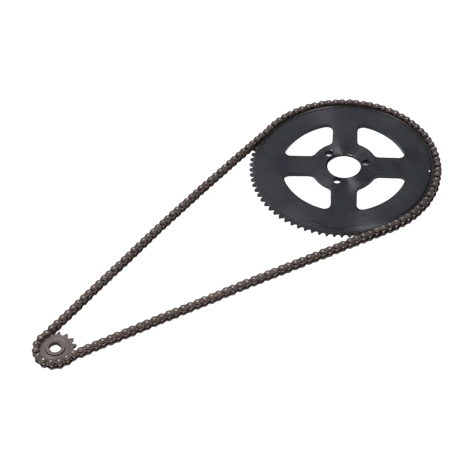 25H Chain Sprocket Set Steel Wear Proof 10mm 15T Front Sprocket 29mm 80T Rear Sprocket 146 Link Drive Chain