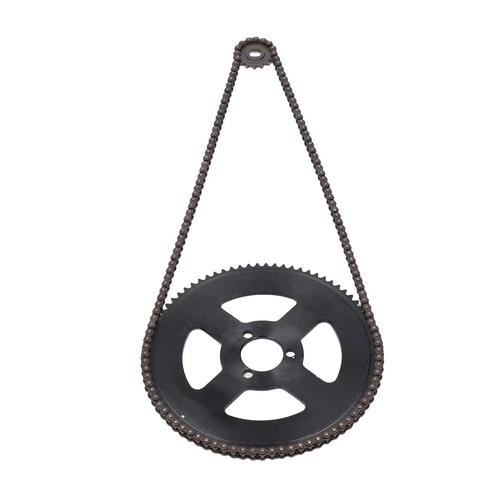 25H Chain Sprocket Set Steel Wear Proof 10mm 15T Front Sprocket 29mm 80T Rear Sprocket 146 Link Drive Chain