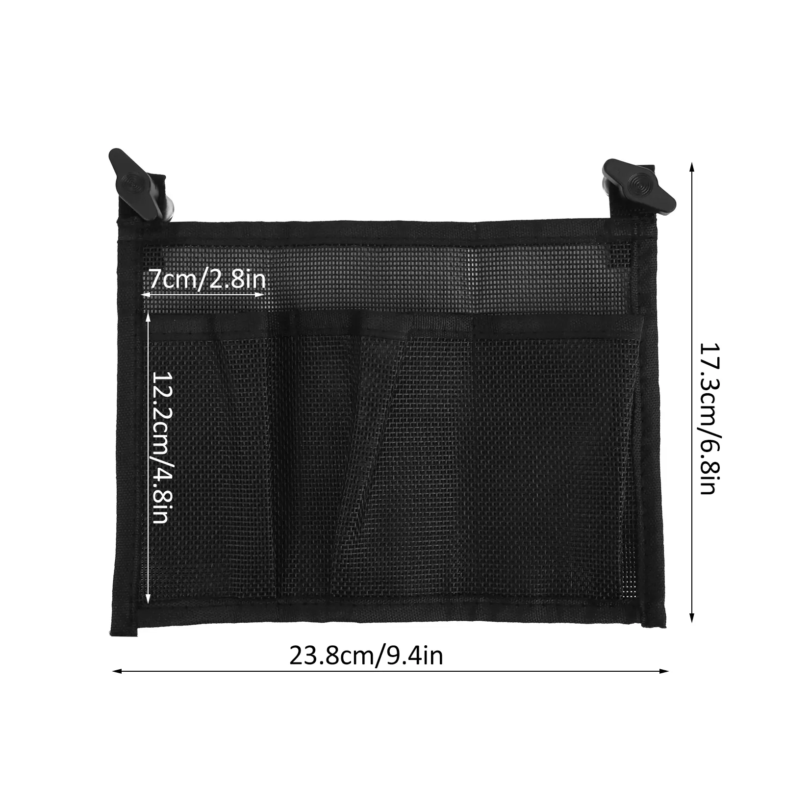 Nylon Marine Boat Gear Accessories Storage Mesh Bag 9.4x6.8in for Holding Beer Water Bottle Tackle Box