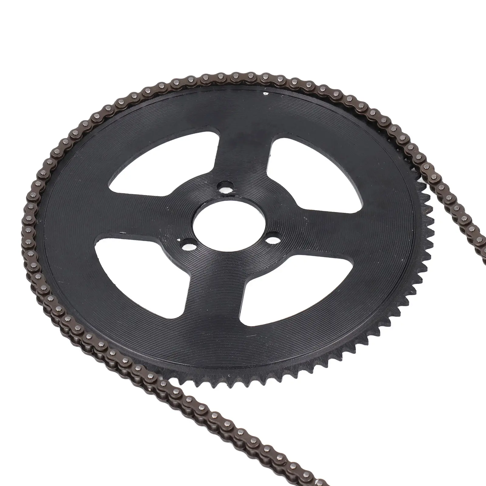 25H Chain Sprocket Set Steel Wear Proof 10mm 15T Front Sprocket 29mm 80T Rear Sprocket 146 Link Drive Chain
