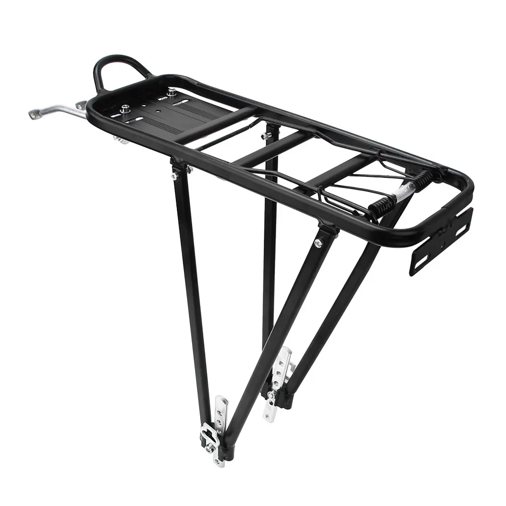 Bike Rear Rack Aluminum alloy  Adjustable Bicycle Touring Carrier for Disc V Brake Mount for 24in 26in 28in Wheel Sizes