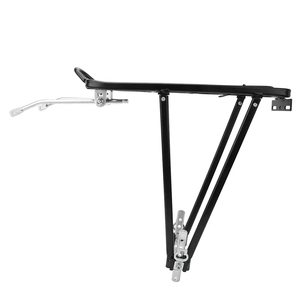 Bike Rear Rack Aluminum alloy  Adjustable Bicycle Touring Carrier for Disc V Brake Mount for 24in 26in 28in Wheel Sizes