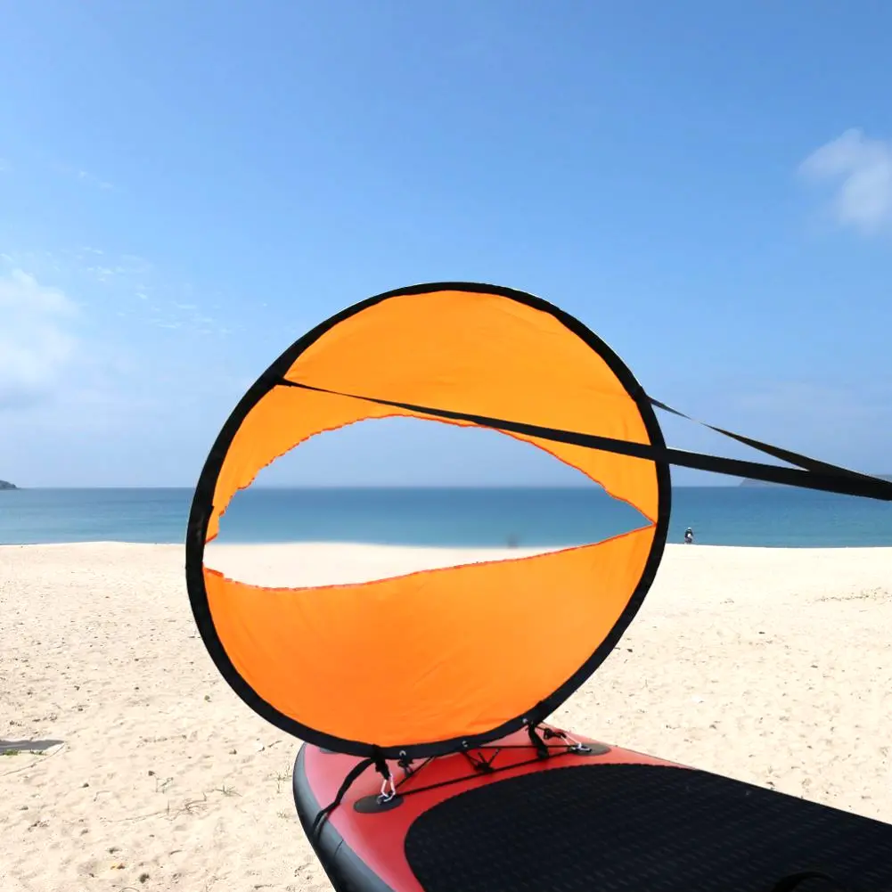 Kayak Sail with Transparent Window Portable Foldable High Transparency Special Sail for Kayak Canoe Inflatable Boats