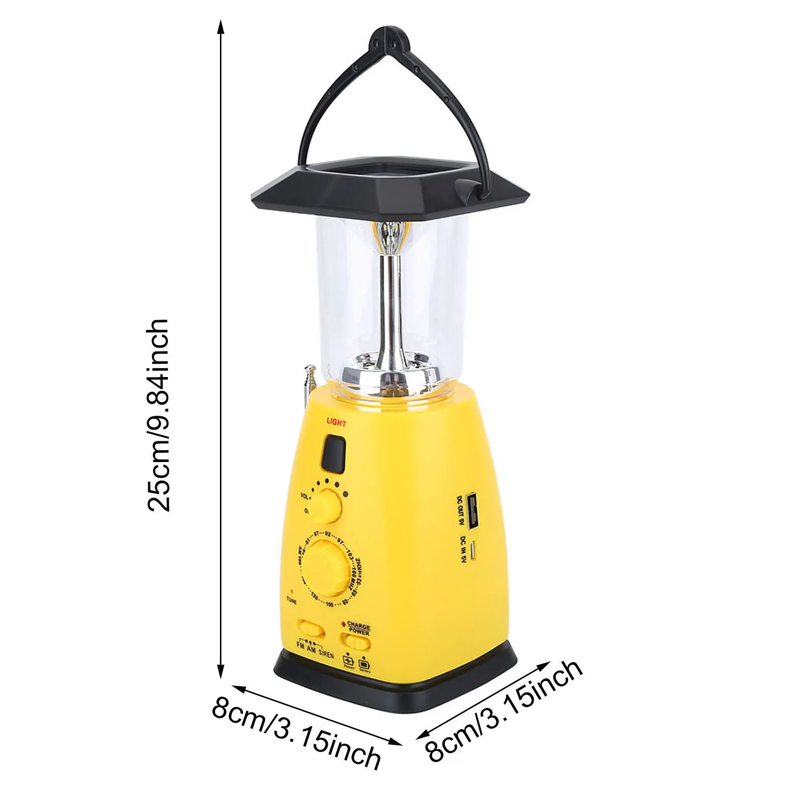 Emergency Charger Flash Hand Crank Solar Power LED Camping Emergency Flashlight Torch Lamp Phone Charger Hand Crank LED Flash