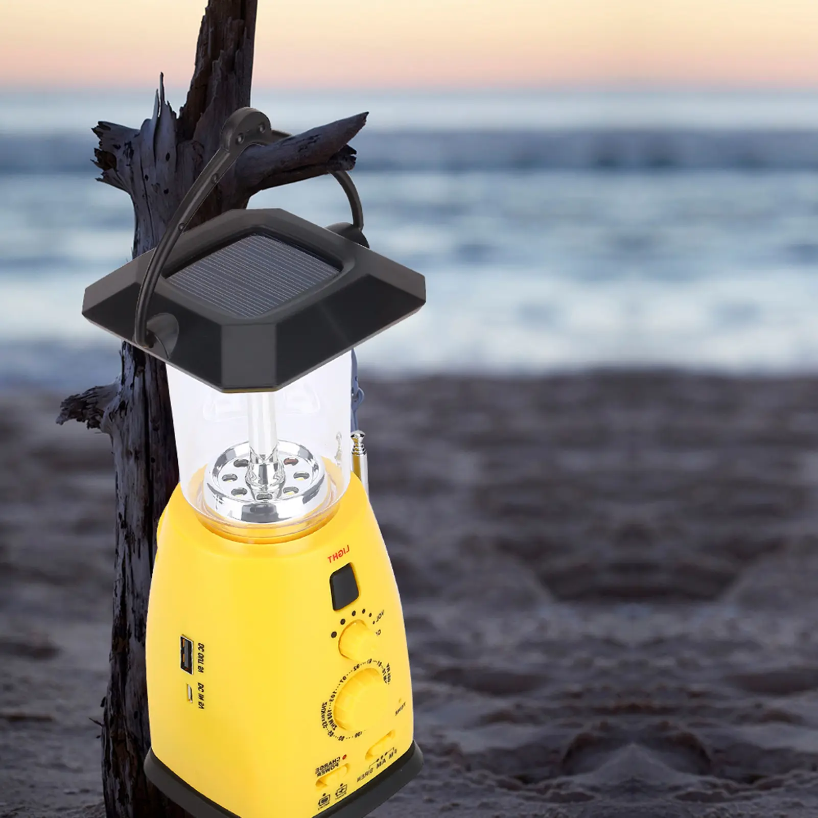 Emergency Charger Flash Hand Crank Solar Power LED Camping Emergency Flashlight Torch Lamp Phone Charger Hand Crank LED Flash