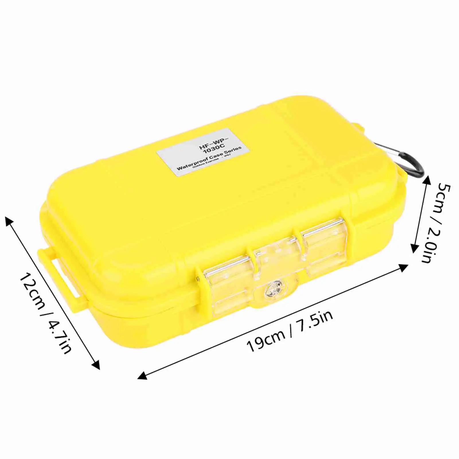Outdoor Shockproof Waterproof Storage Case Airtight Carry Box Container with Inner Detachable Rubber Pad for Storing Phone Keys