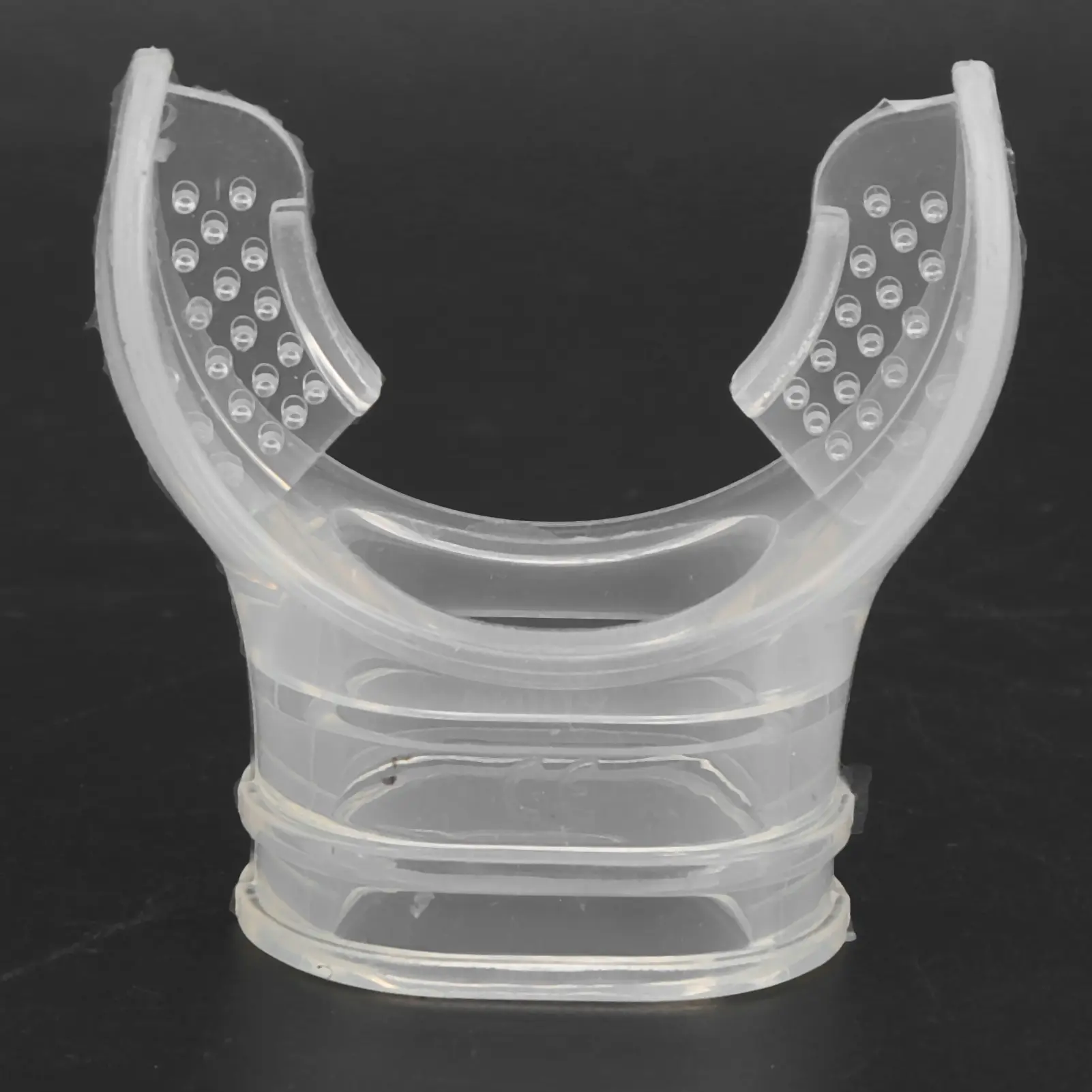4pcs Transparent Snorkel Mouthpiece Food Grade Silicone Diving Bite Mouthpiece for Scuba Secondary Head or 35mm Breathing Tube